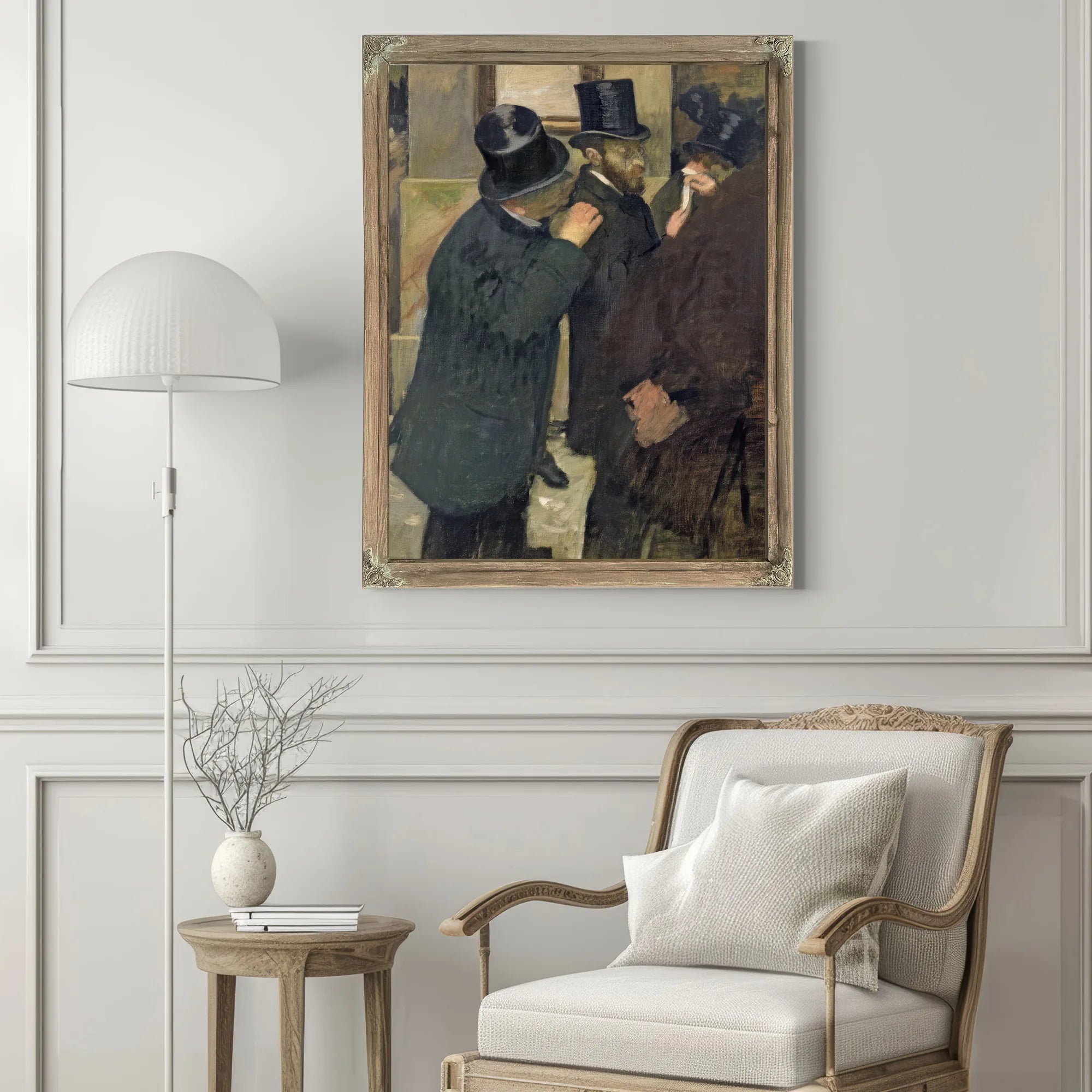 At The Stock Exchange By Edgar Degas Fine Art Print