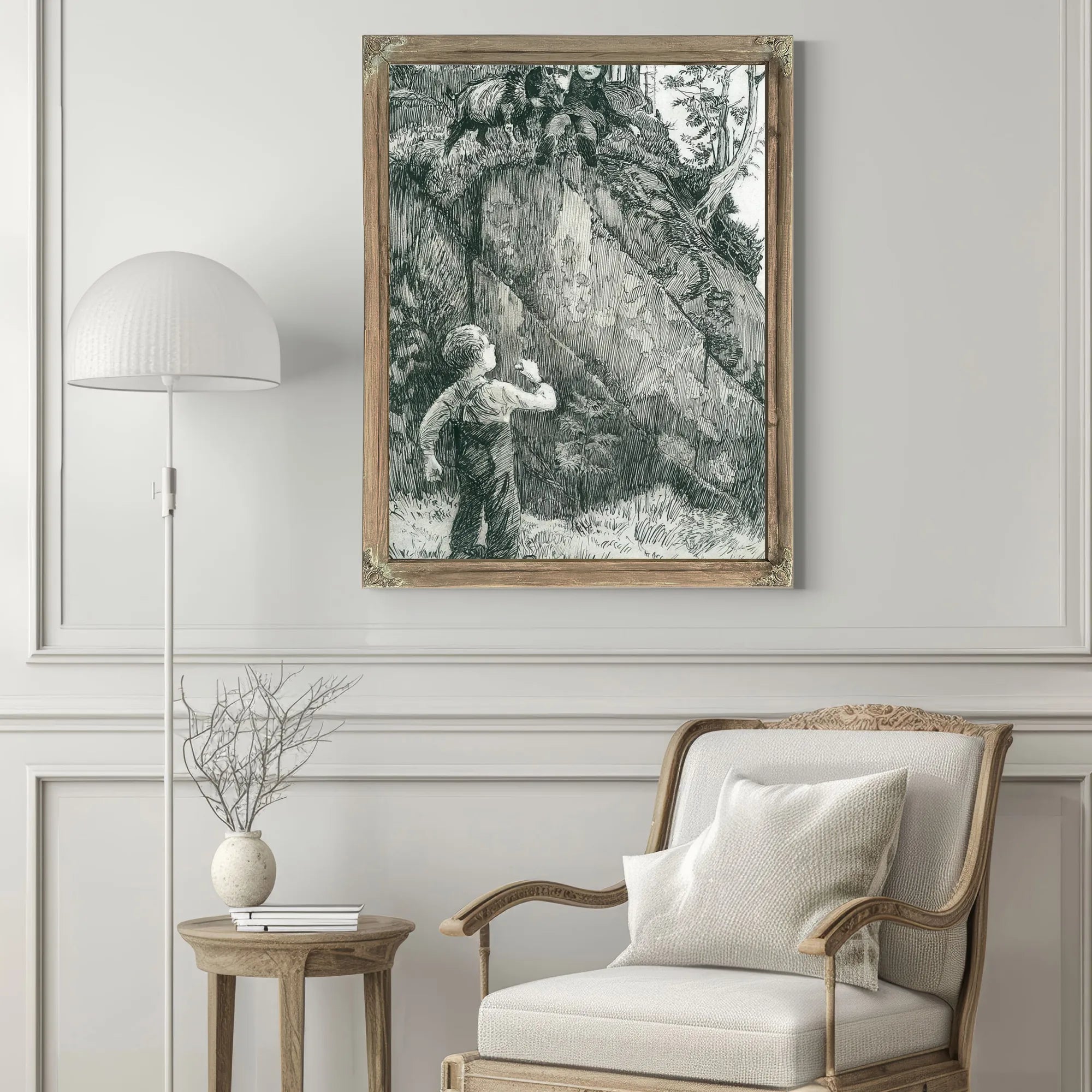 Bj. Bjornson, Scene From A Happy Boy (3) By Nicolai Astrup Fine Art Print