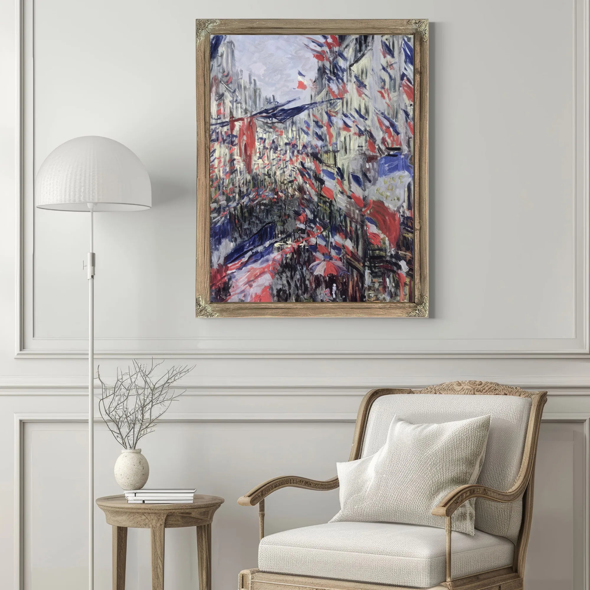 The Rue Saint Denis, Celebration Of June 30, 1878 By Claude Monet Fine Art Print