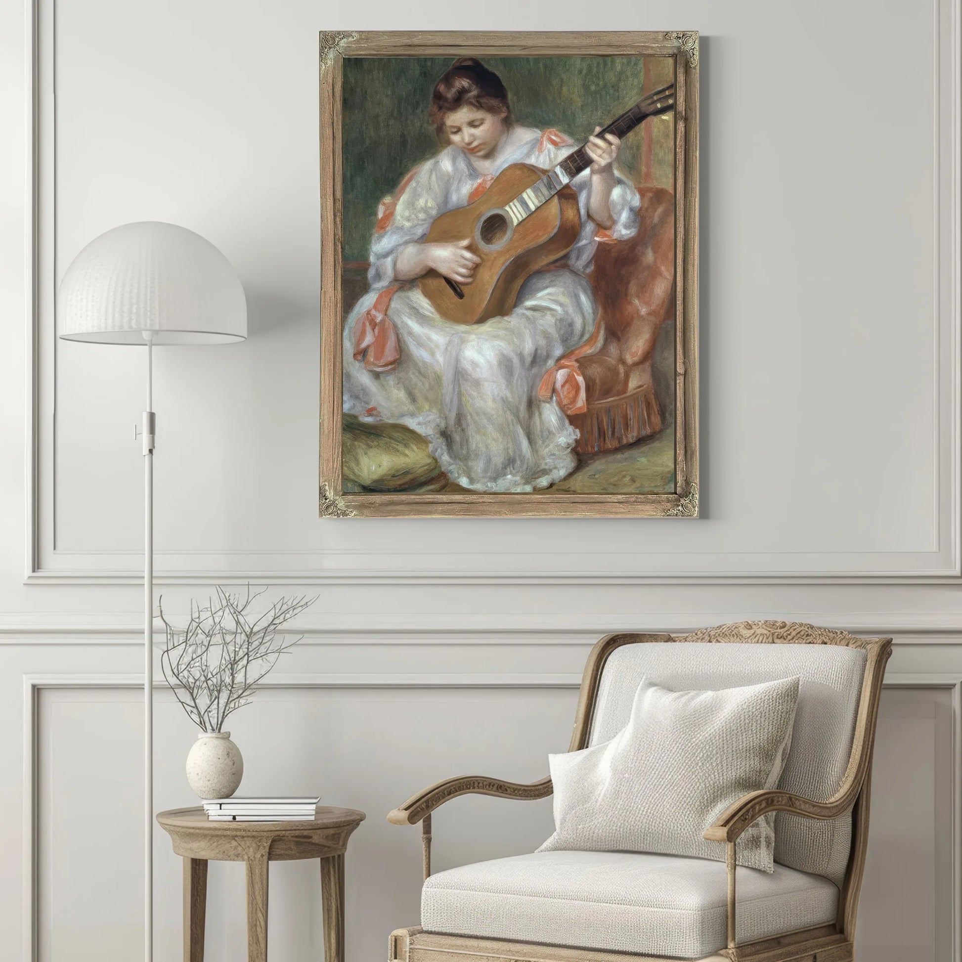 The Guitar Player By Pierre Auguste Renoir Fine Art Print
