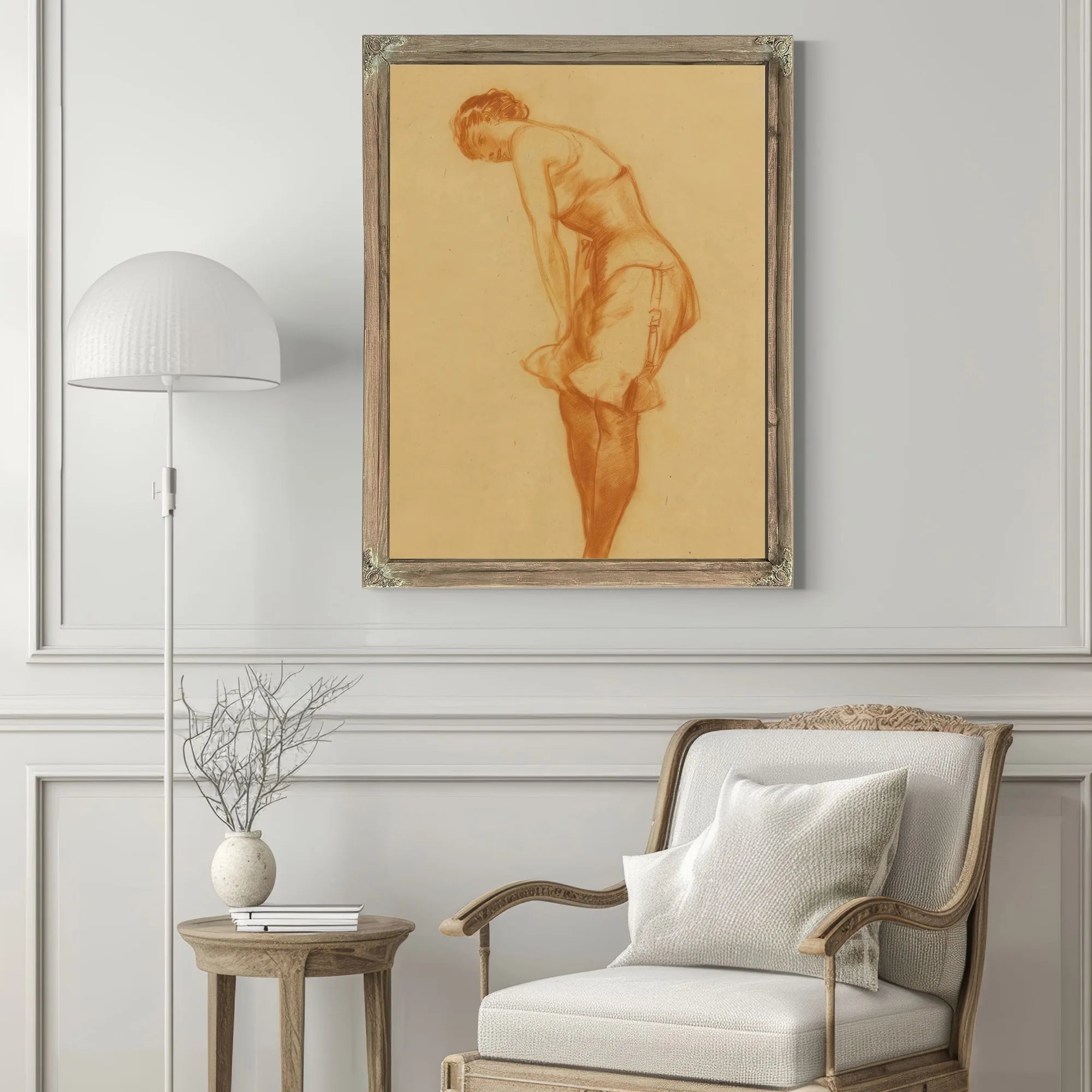 Untitled Silk Stockings By Everett Shinn Fine Art Print