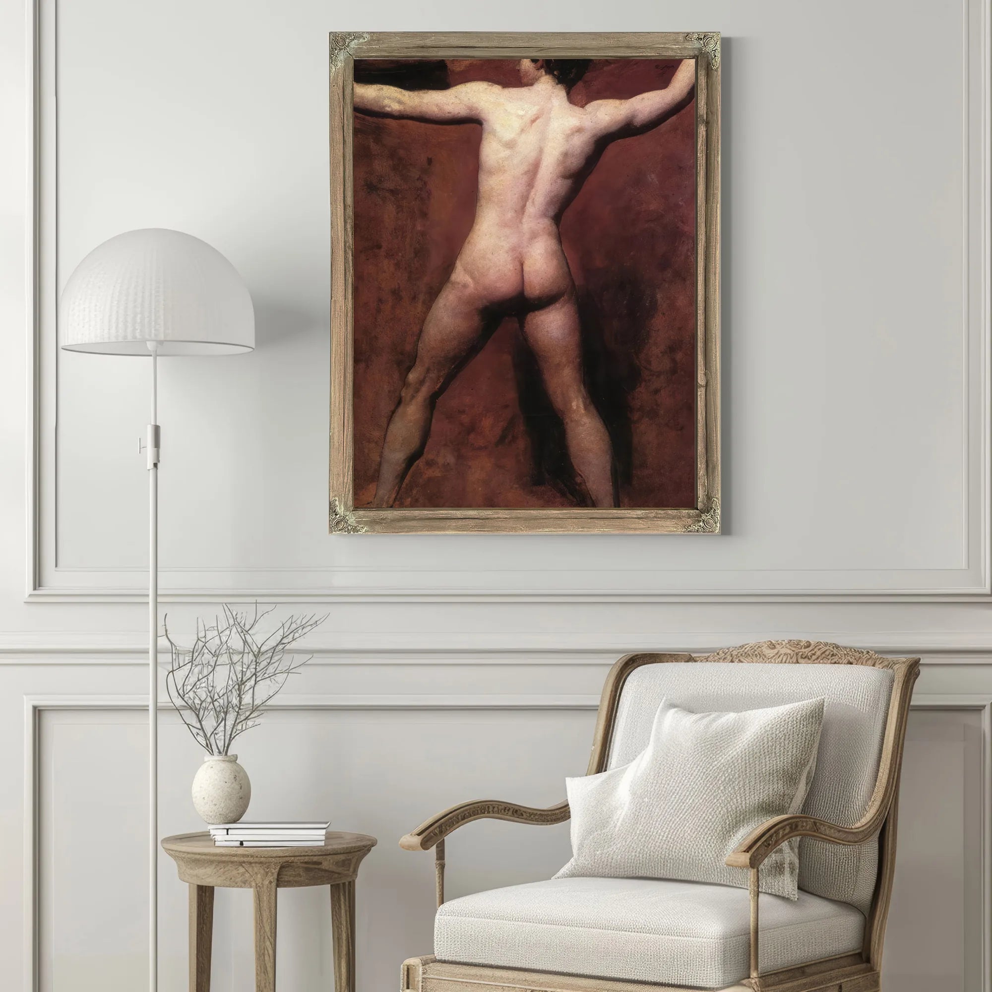 Academic Male Nude By William Etty Fine Art Print