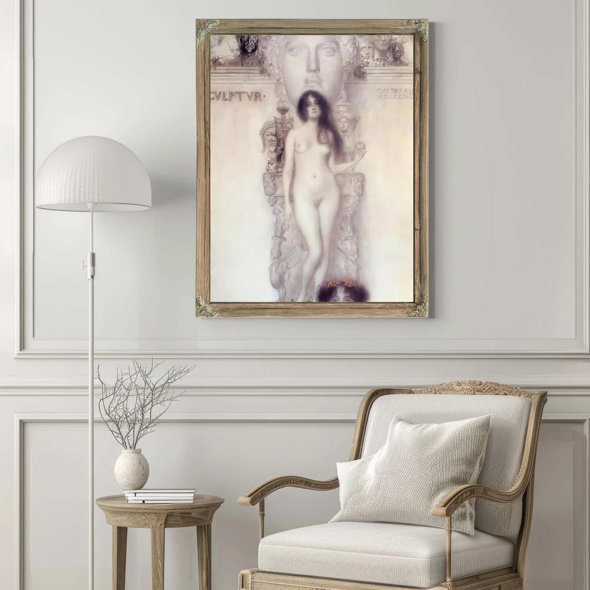 Final Drawing For The Allegory Of Sculpture, 1902 03 By Gustav Klimt Fine Art Print