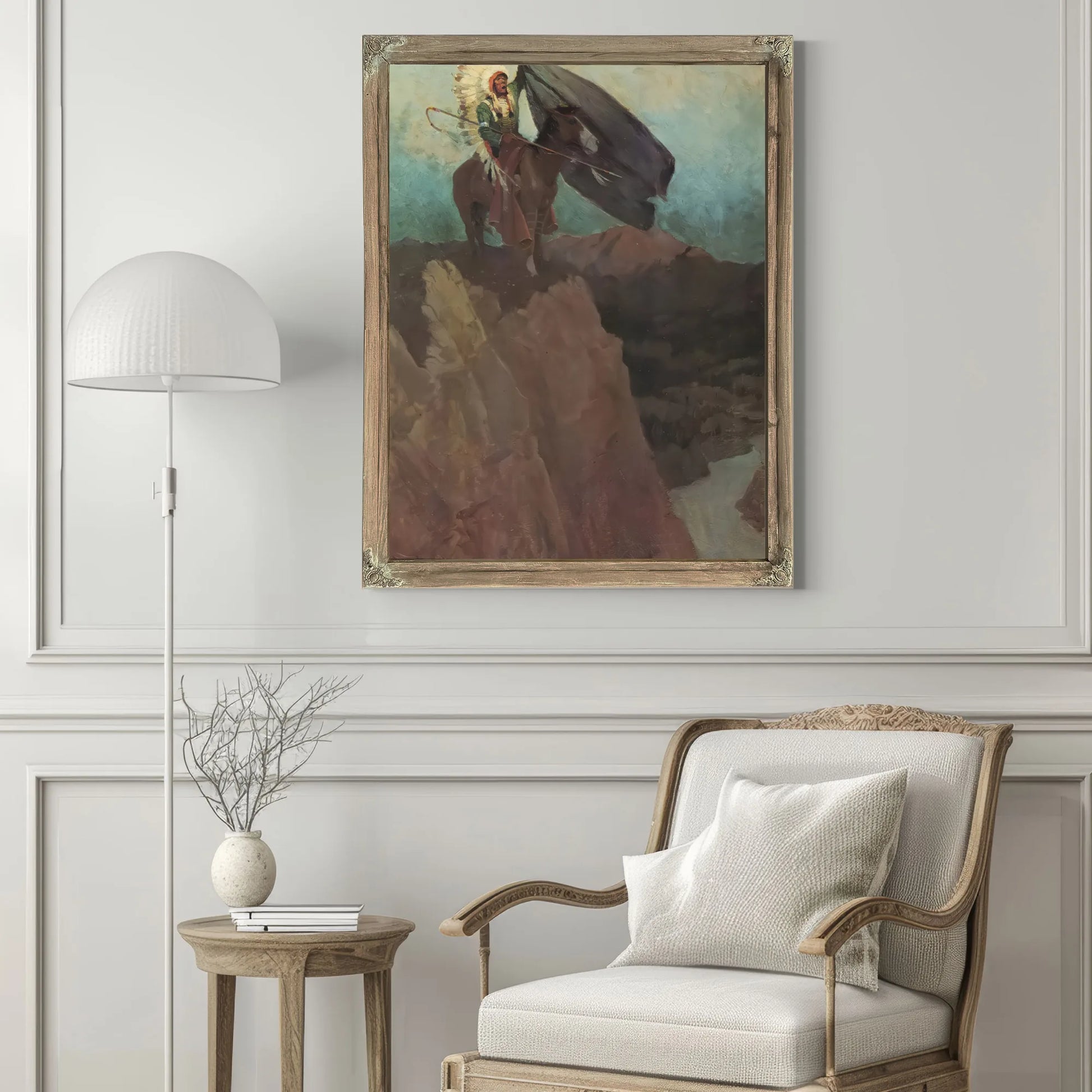 Calling The Sun Dance By NC Wyeth Fine Art Print