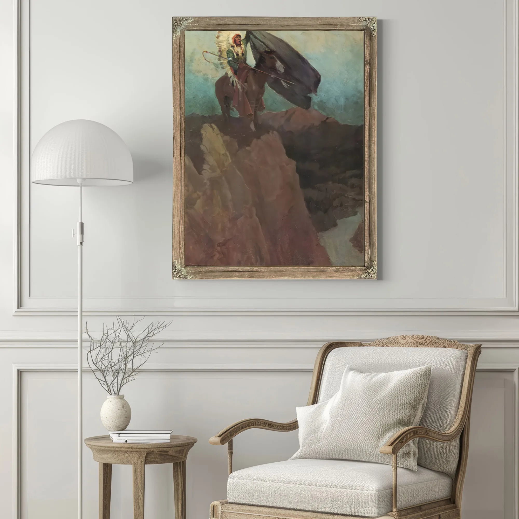 Calling The Sun Dance By NC Wyeth Fine Art Print