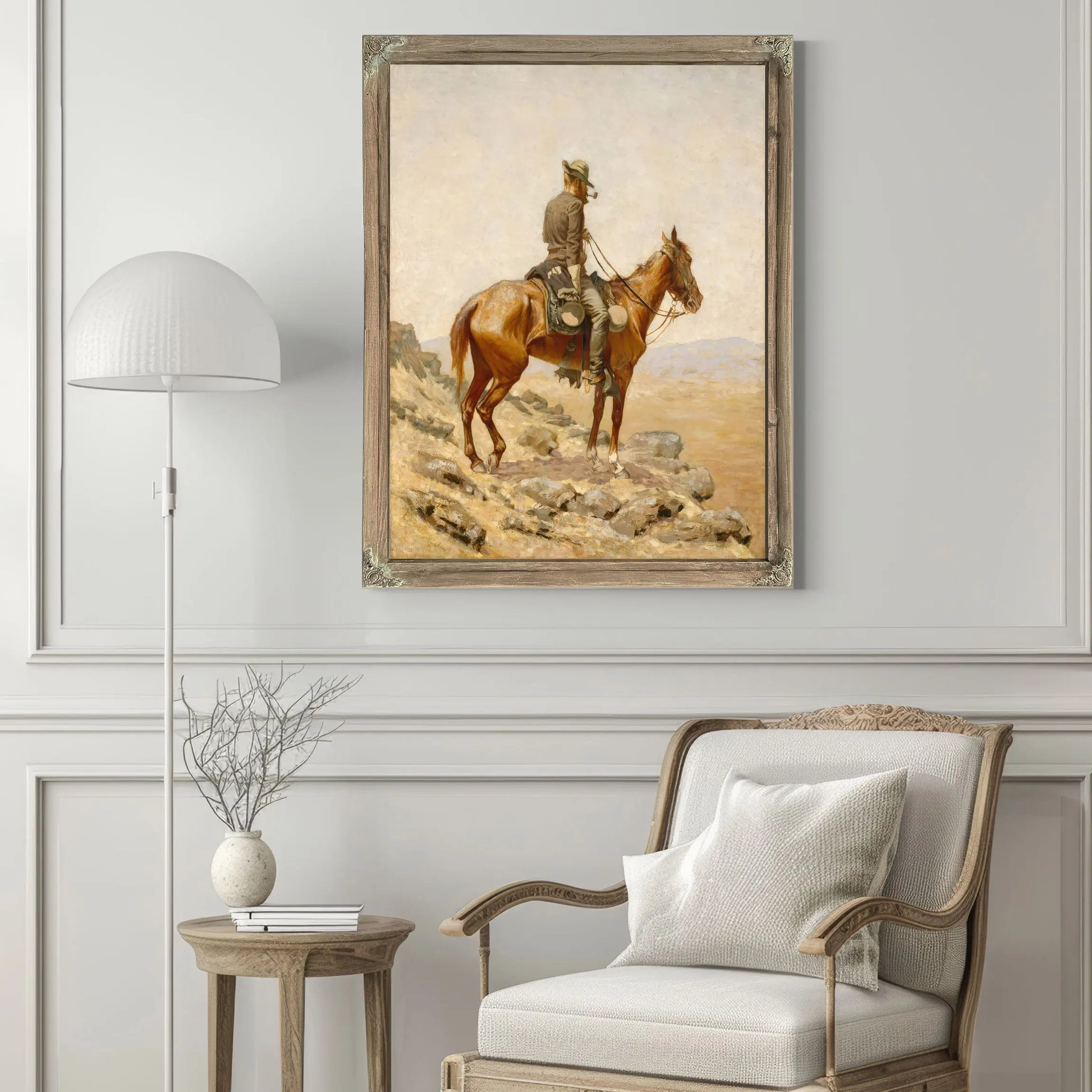 The Lookout B by Frederic Remington