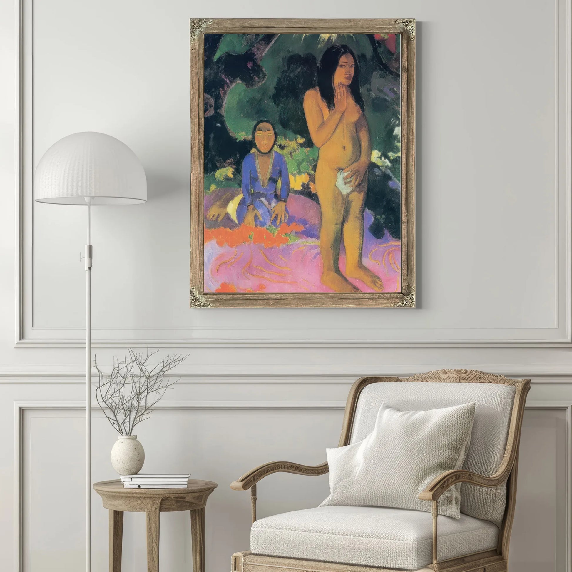 Parau Na Te Varua Ino( Evil's Words) By Paul Gauguin Fine Art Print