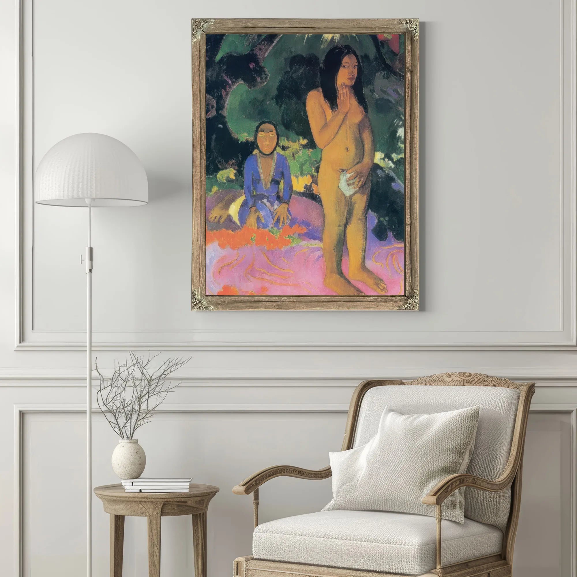 Parau Na Te Varua Ino( Evil's Words) By Paul Gauguin Fine Art Print