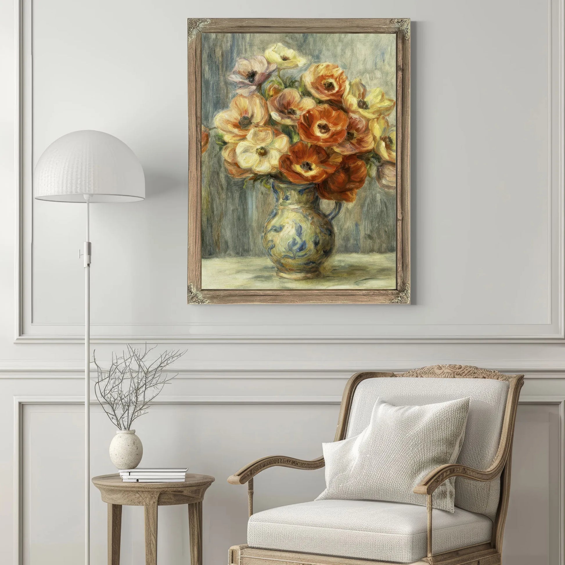 Vase D'anemones By Pierre Auguste Renoir Fine Art Print