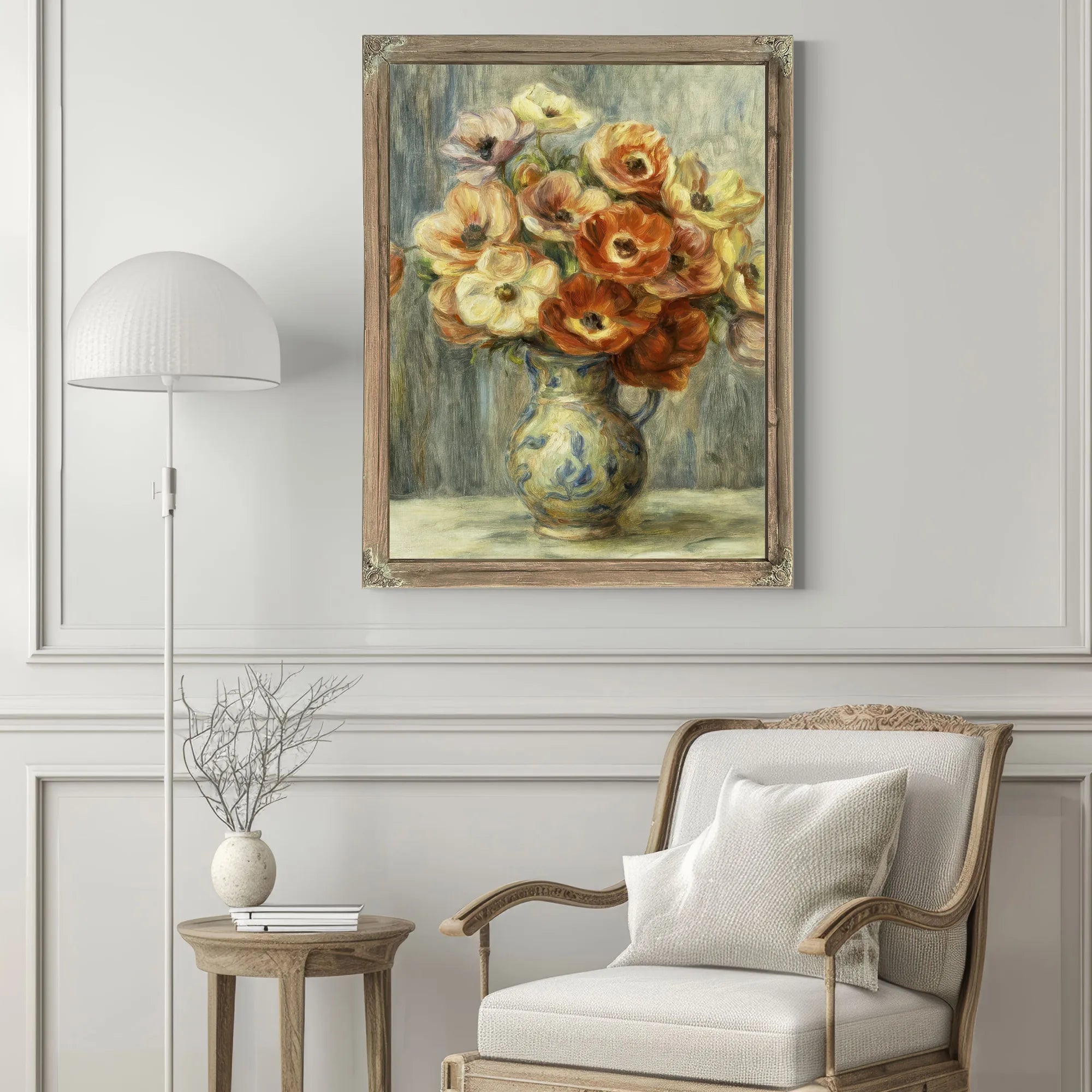 Vase D'anemones By Pierre Auguste Renoir Fine Art Print