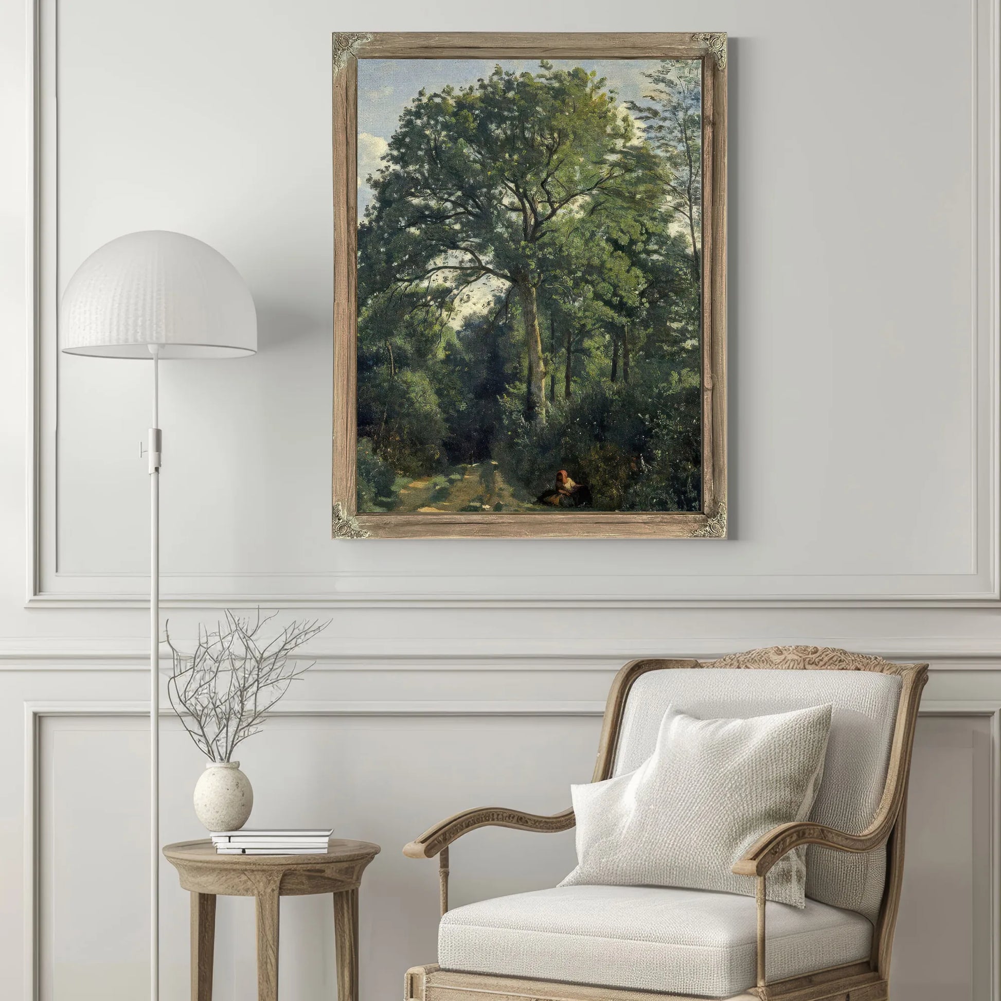 Ville D'avray Entrance To The Wood By Jean Baptiste Camille Corot Fine Art Print