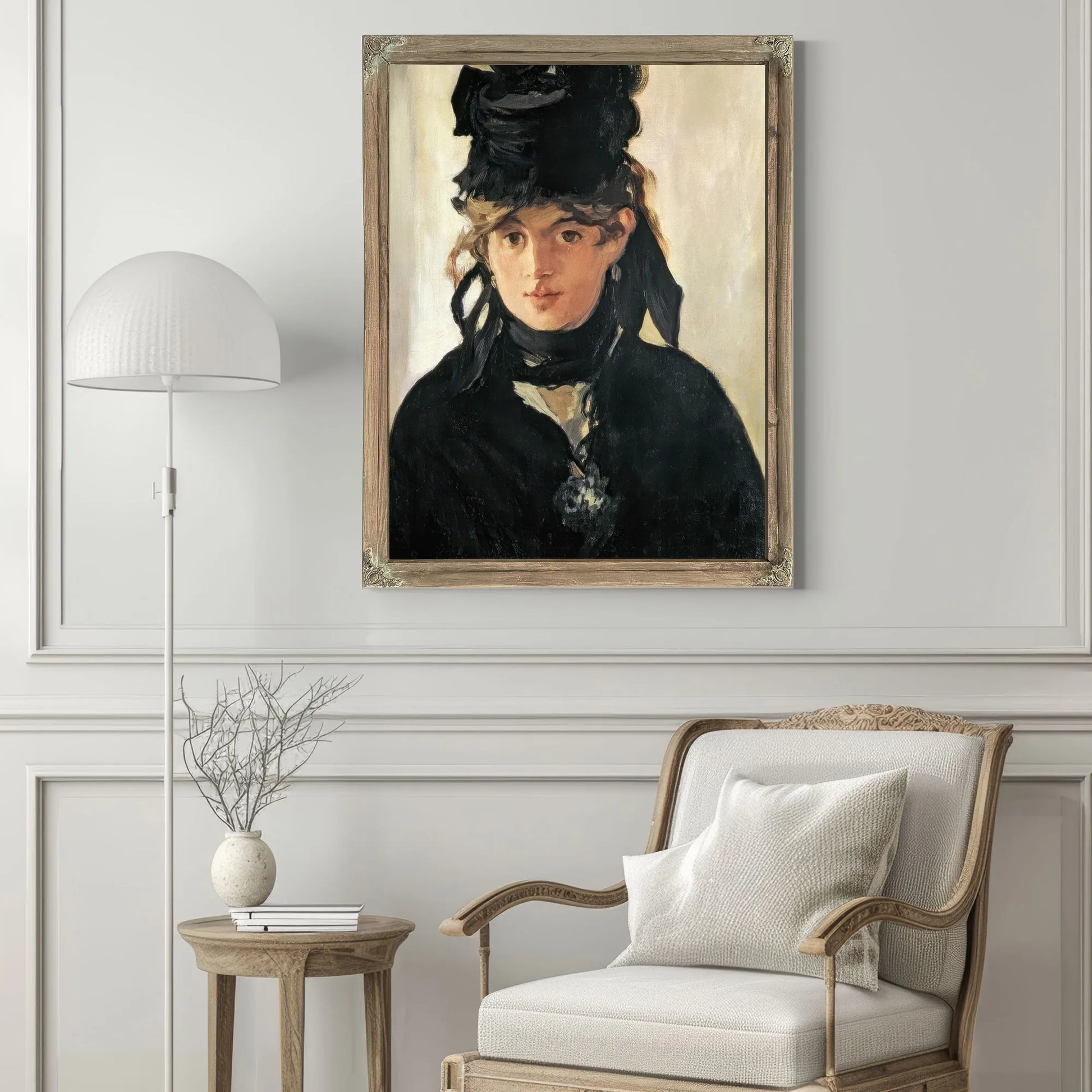 Berthe Morisot With A Bouquet Of Violets By Edouard Manet Fine Art Print