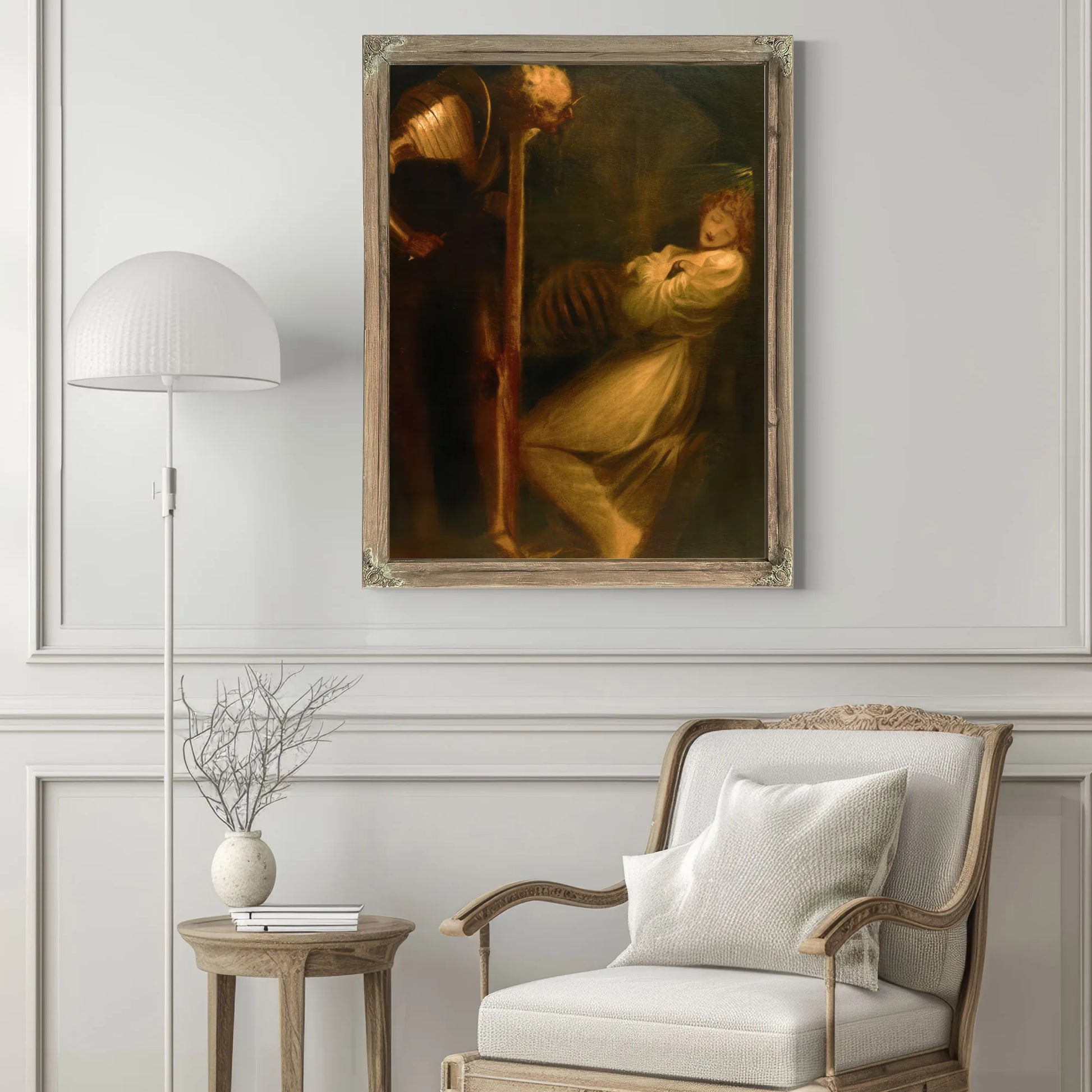 Wolfram Observing His Wife In Her Walled In Cell With The Skeleton Of Her Lover By Henry Fuseli Fine Art Print