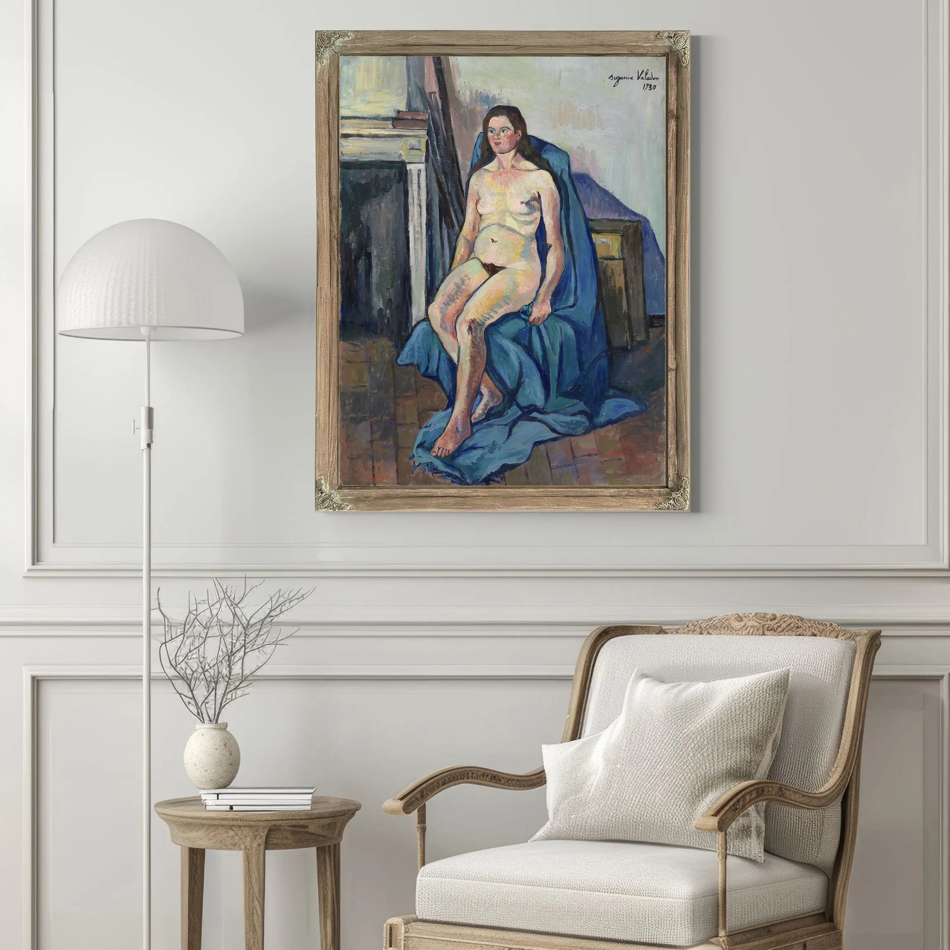 Valadon Nu Au Chale Bleu by Suzanne Valadon