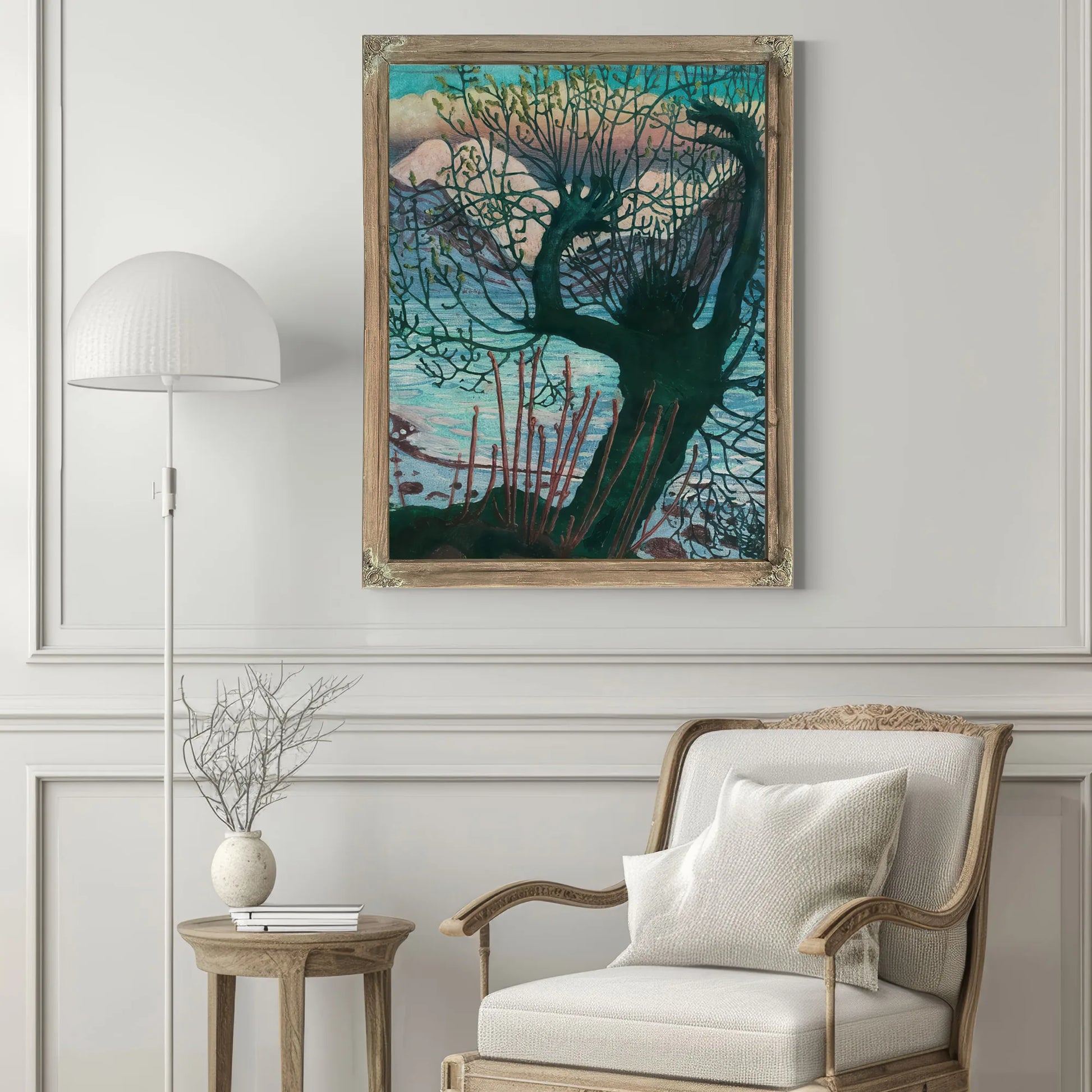 Spring Night And Willow 1 By Nicolai Astrup Fine Art Print