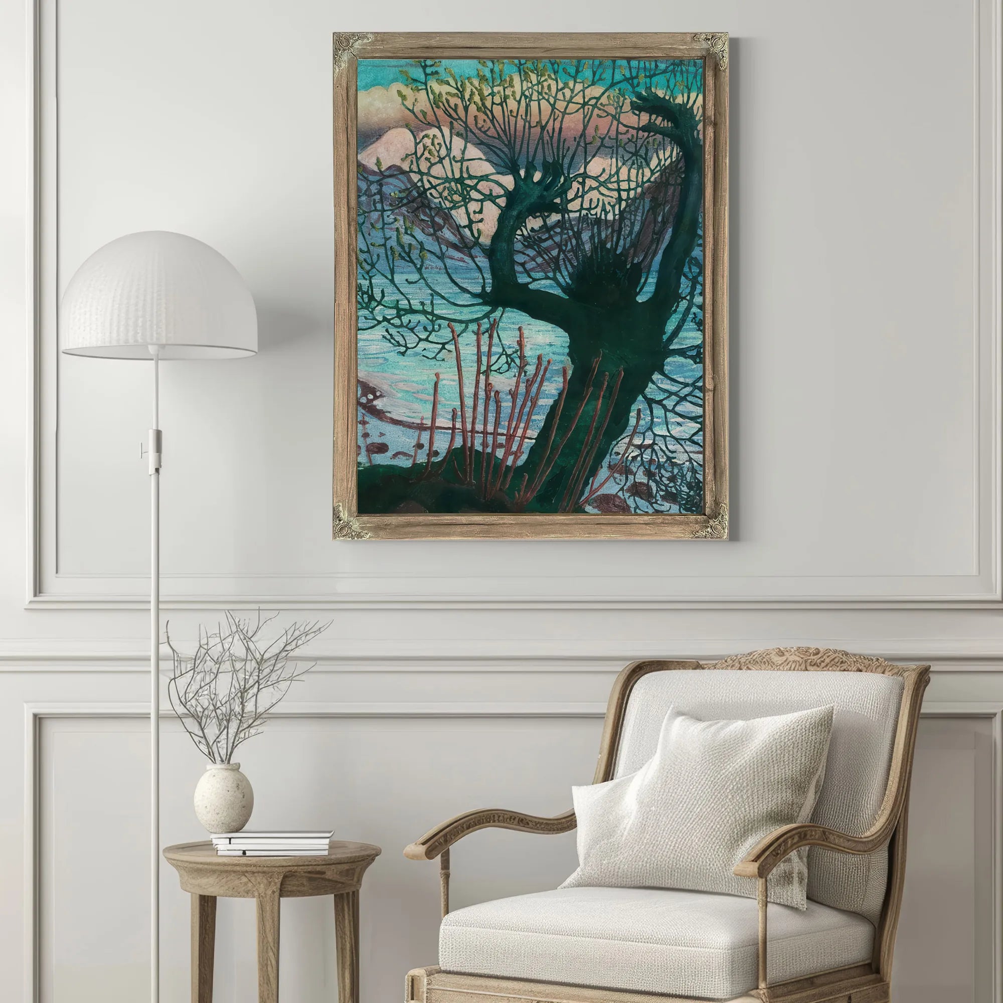 Spring Night And Willow 1 By Nicolai Astrup Fine Art Print