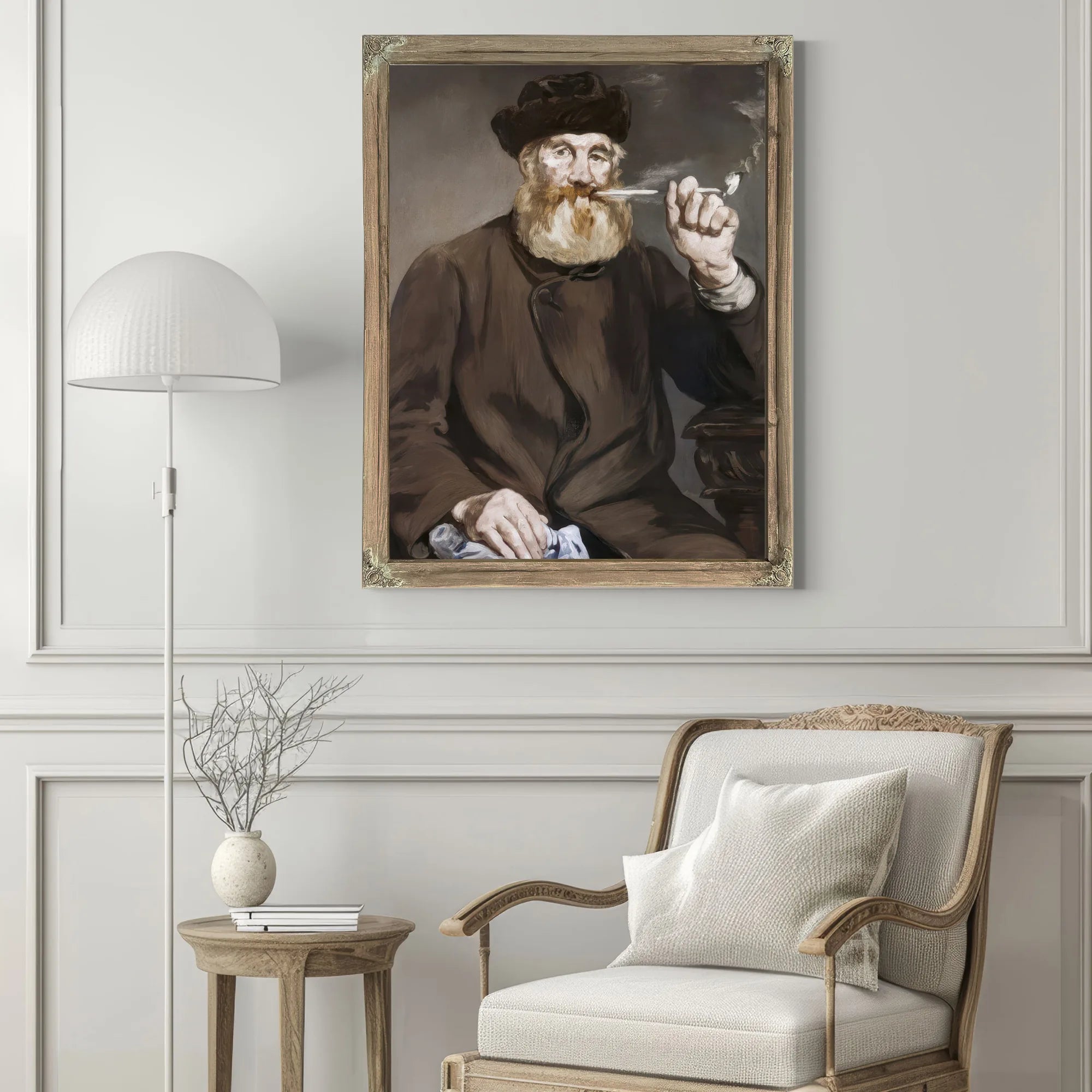 Man Smoking A Pipe By Edouard Manet Fine Art Print