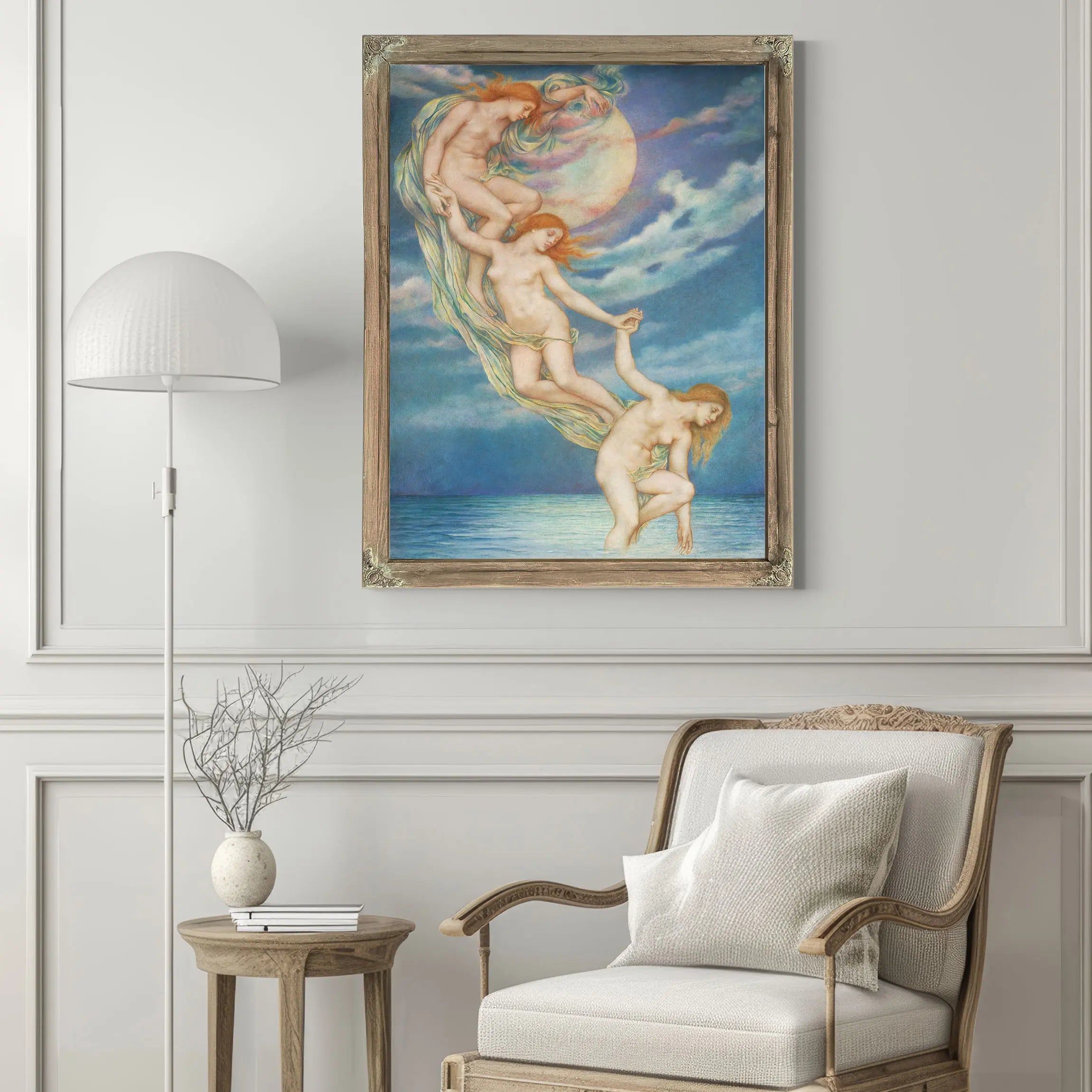 Moonbeams Dipping Into The Sea by Evelyn De Morgan
