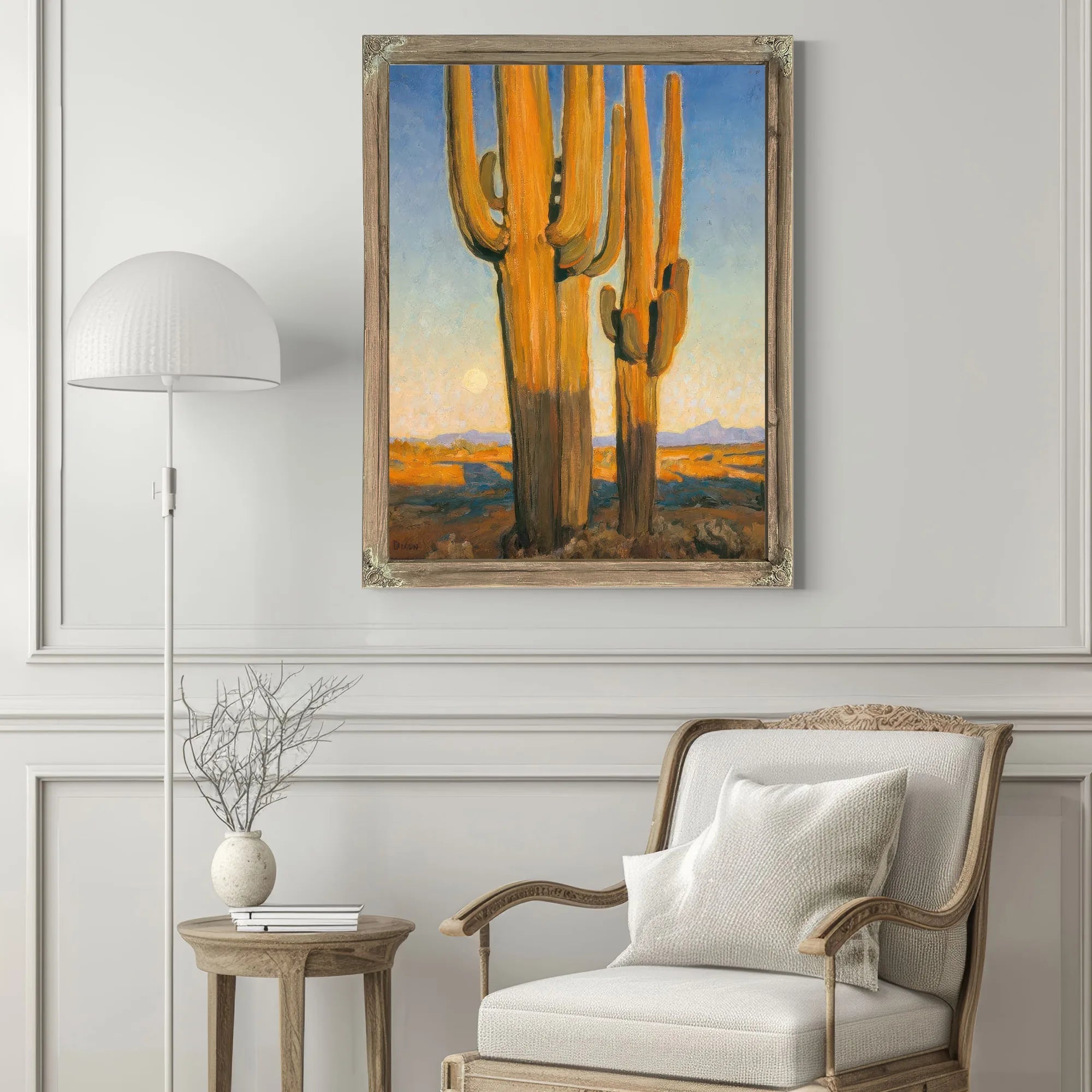 Saguaros Sunset By Maynard Dixon Fine Art Print