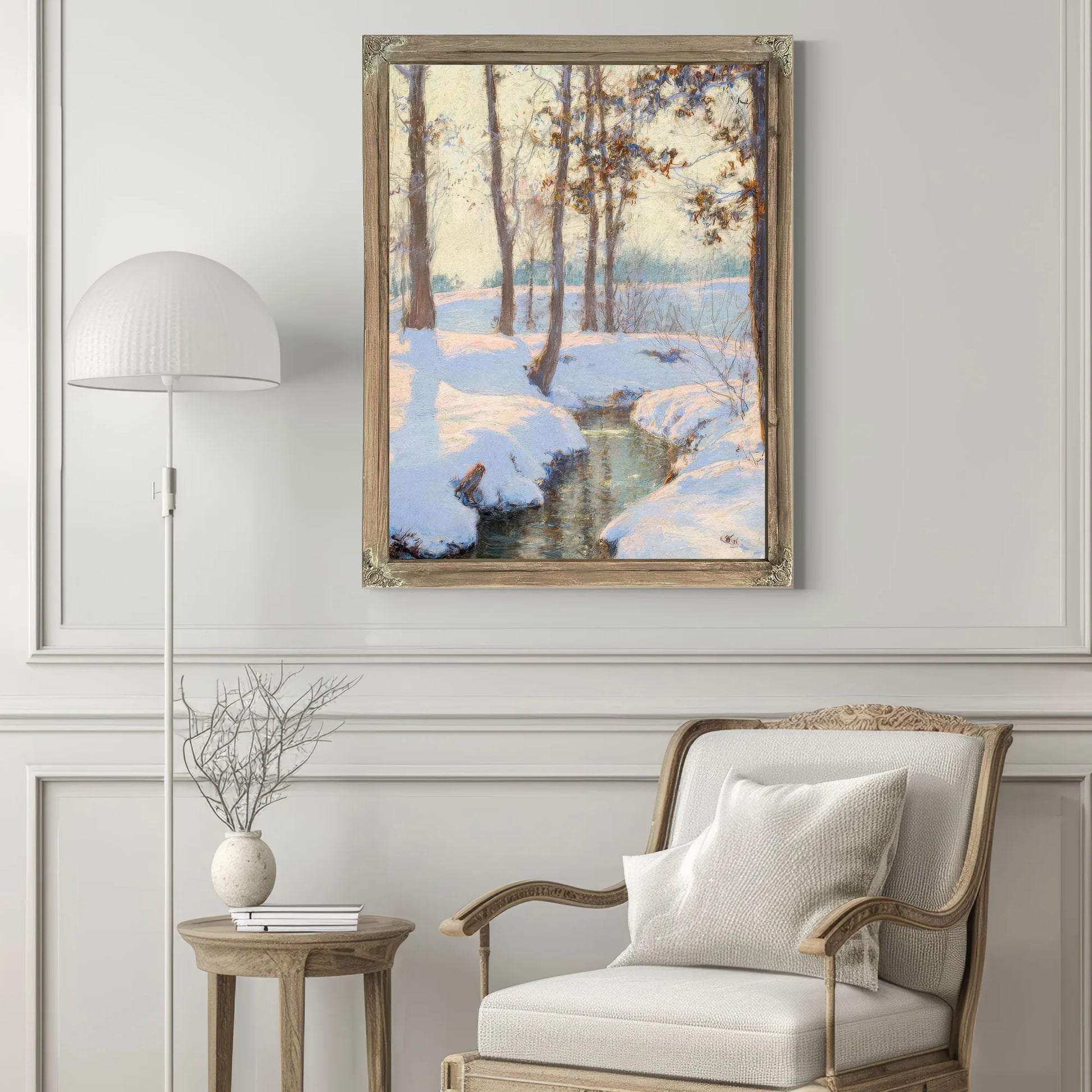 Brook In Winter By Walter Launt Palmer Fine Art Print