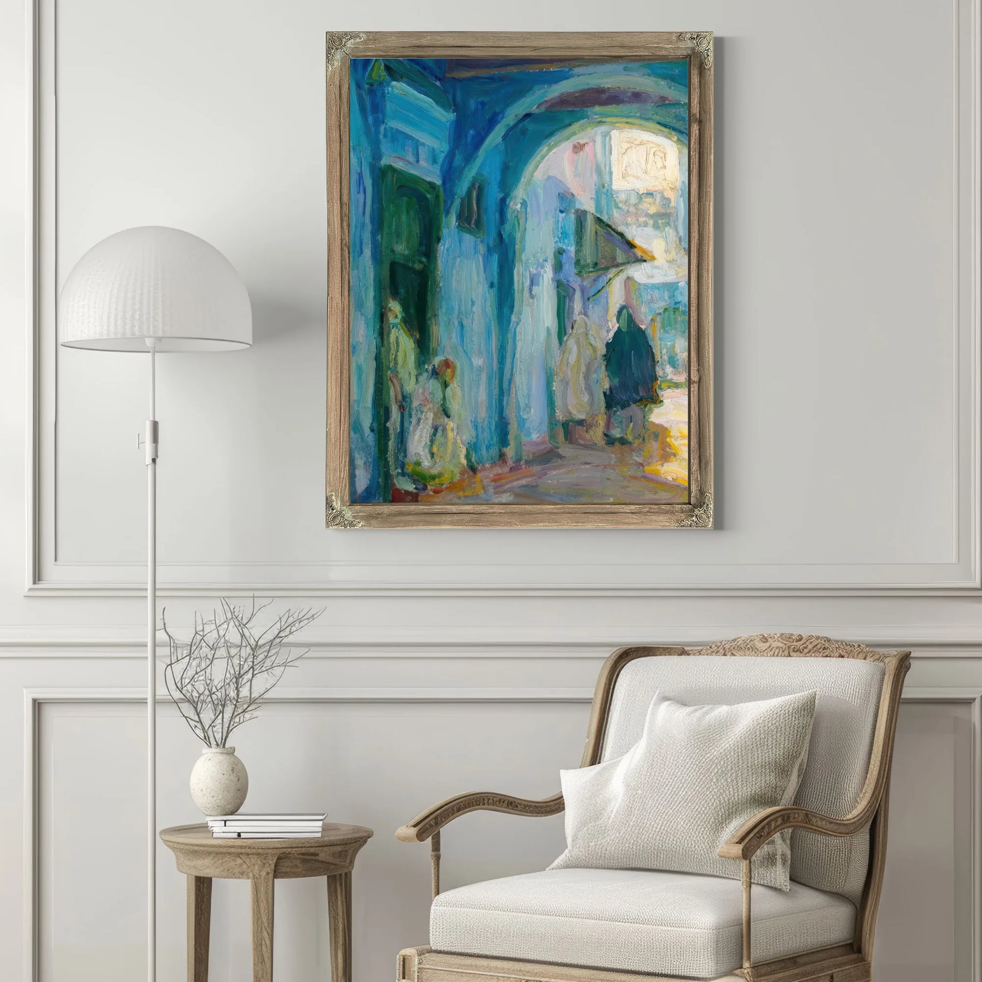 Street In Tangier By Henry Ossawa Tanner Fine Art Print