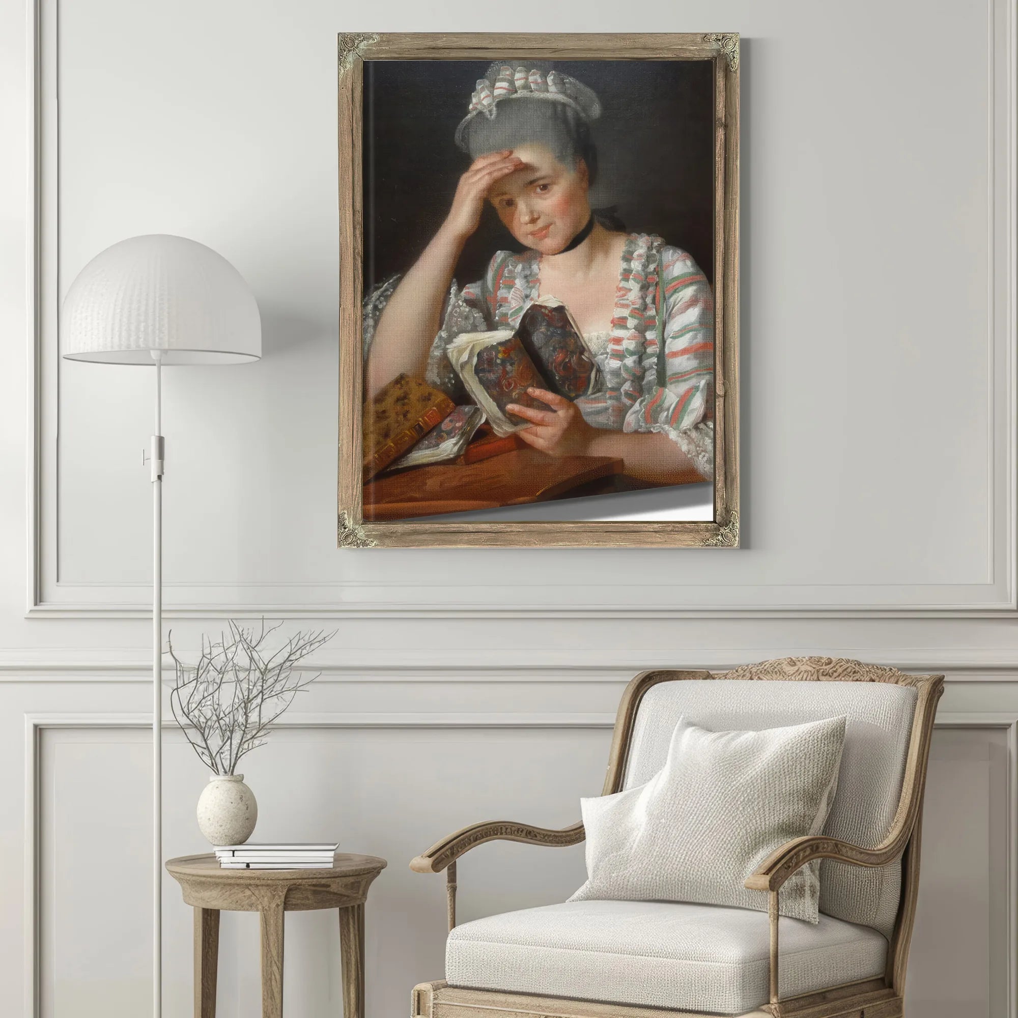 Madame Francois Buron 1769 Art Institute Of Chicago Dsc09457 By Jacques Louis David Fine Art Print