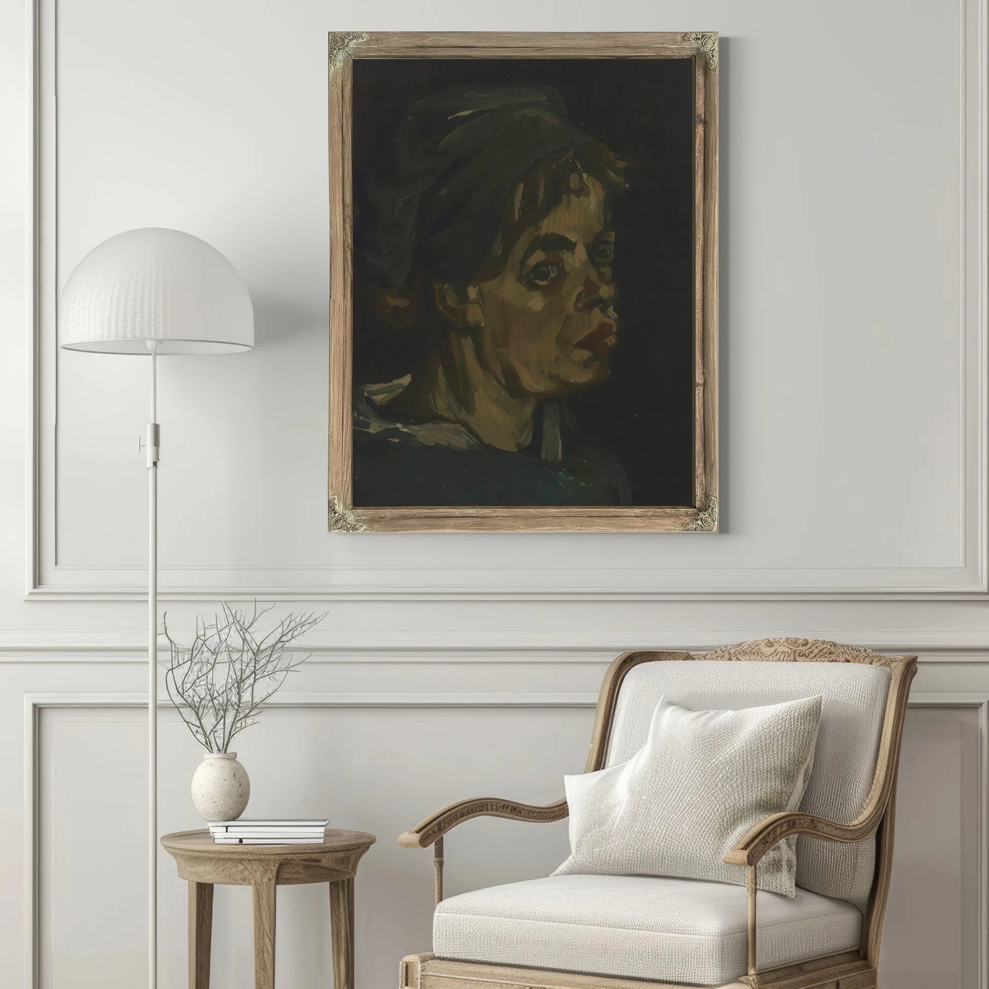 Head Of A Woman 2 By Vincent Van Gogh Fine Art Print