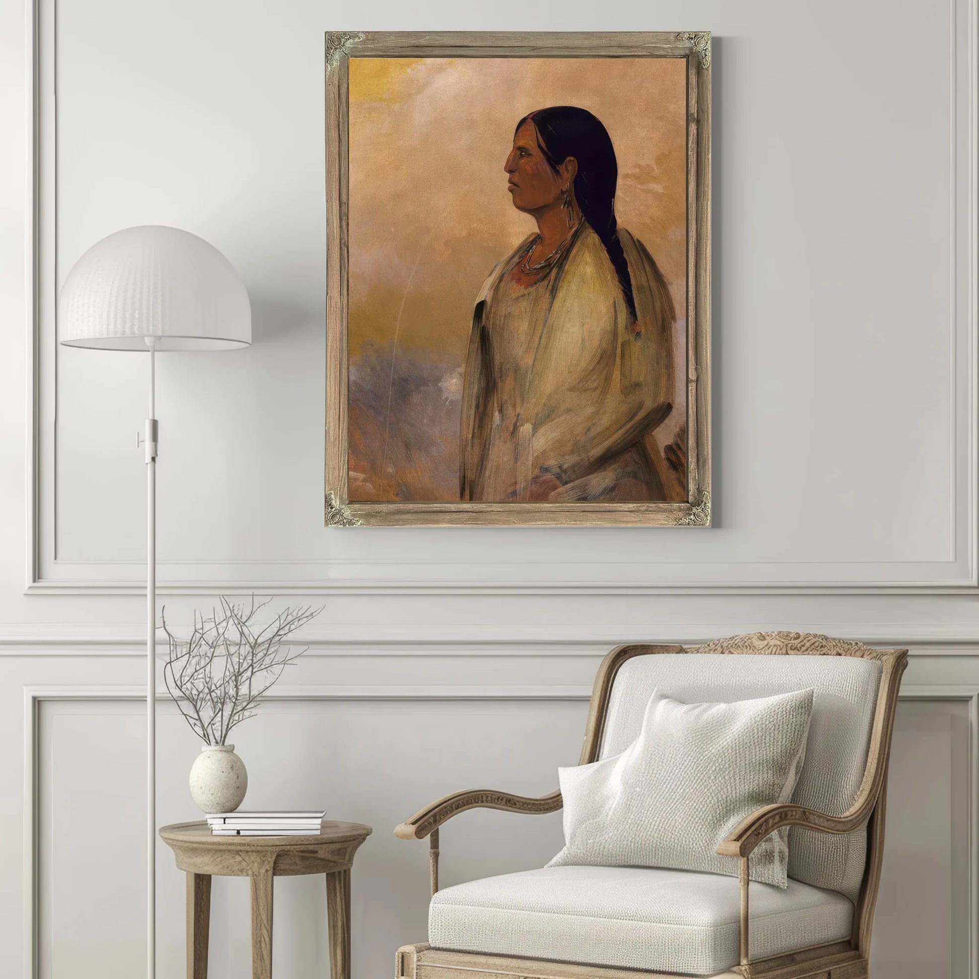 A Choctaw Woman By George Catlin Fine Art Print