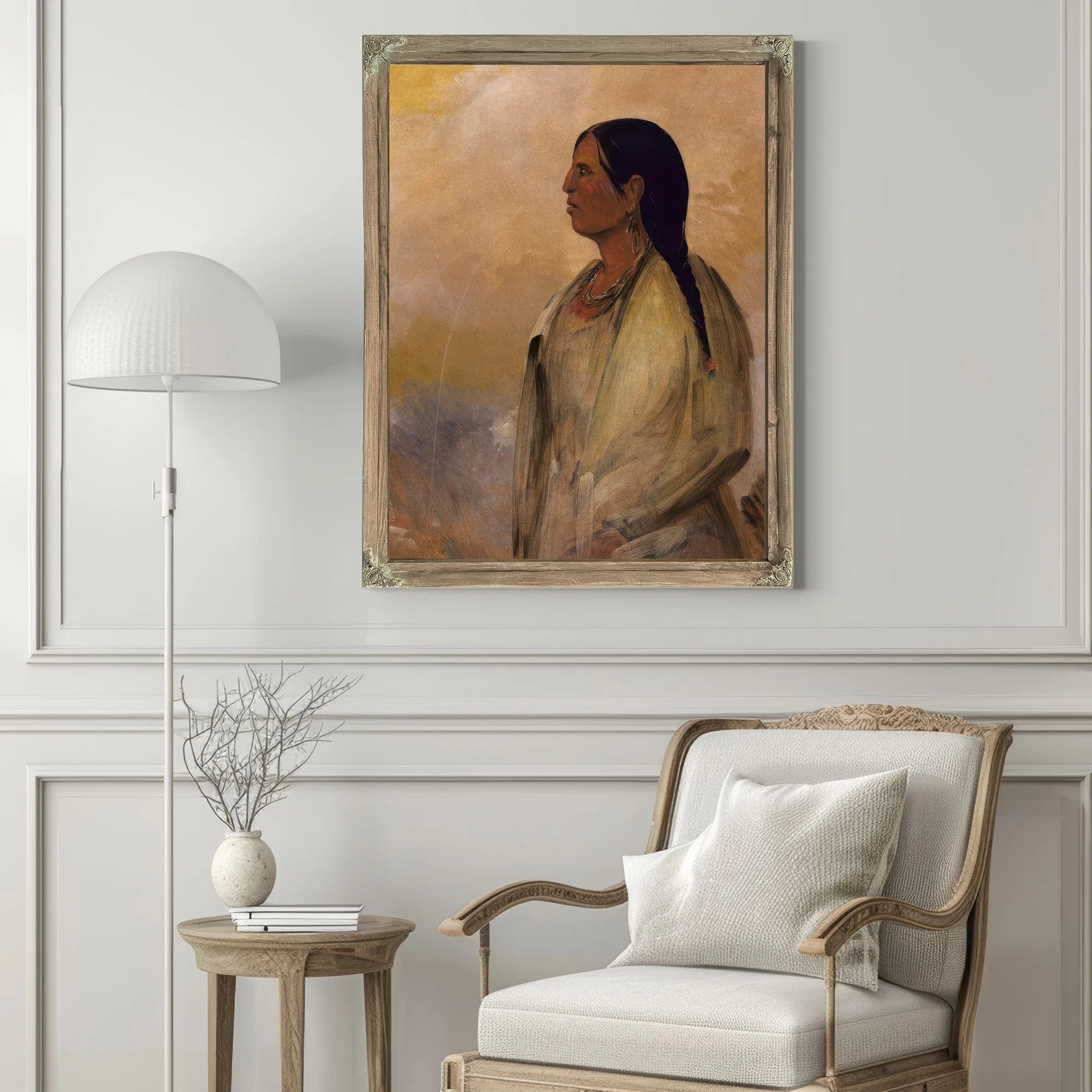 A Choctaw Woman By George Catlin Fine Art Print