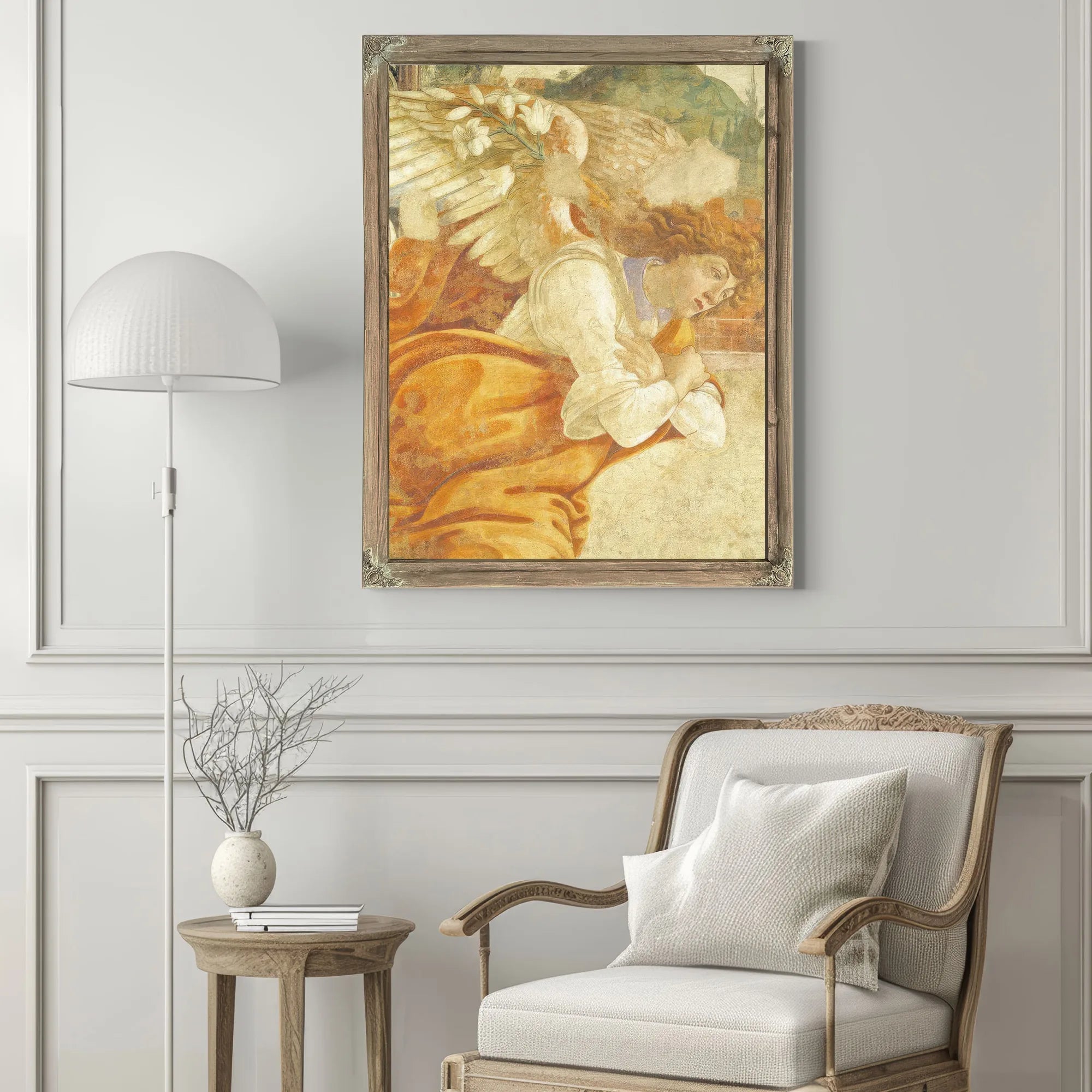 The Annunciation Detail Of The Archangel Gabriel From San Martino Della Scala By Sandro Botticelli Fine Art Print
