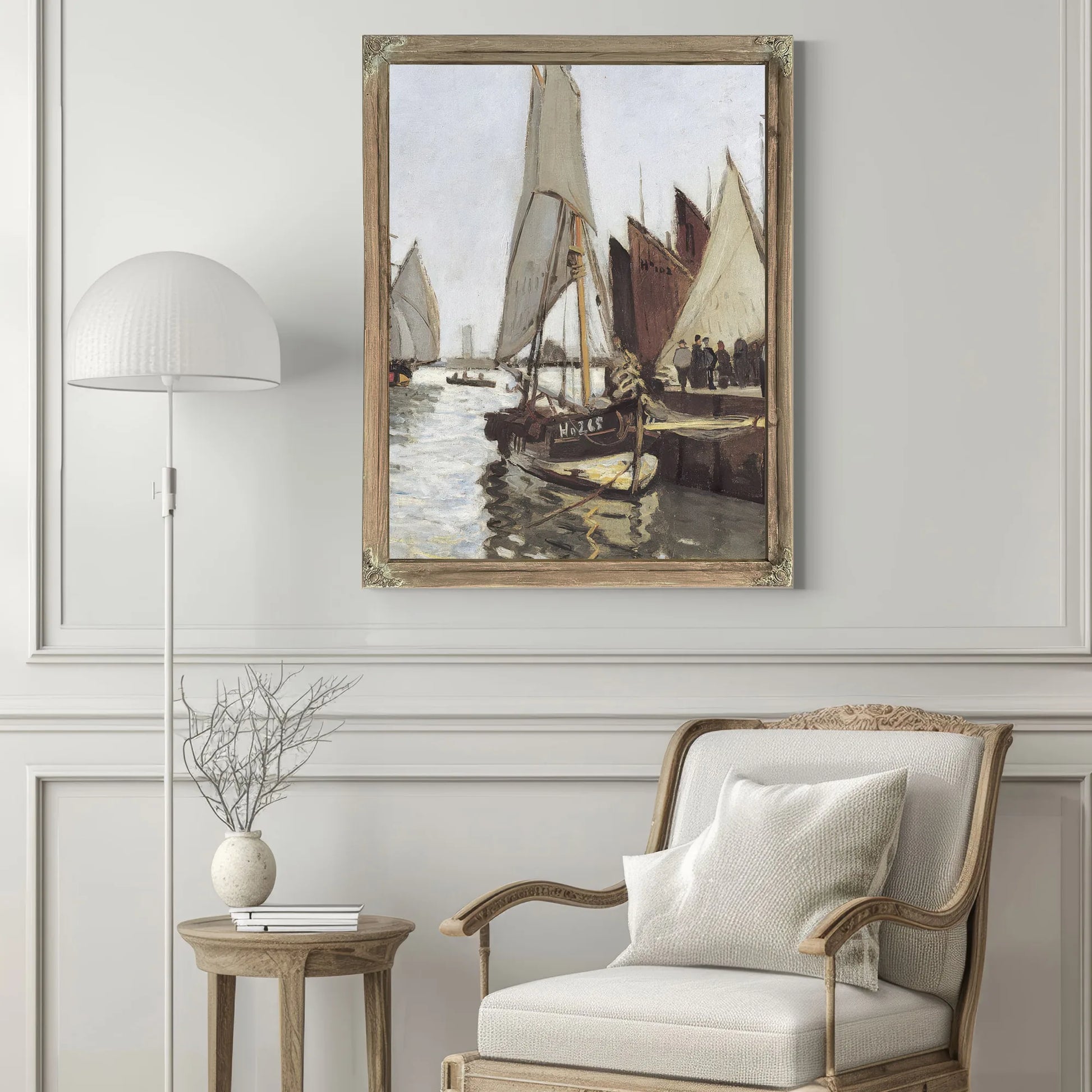 Sailboat At Honfleur By Claude Monet Fine Art Print