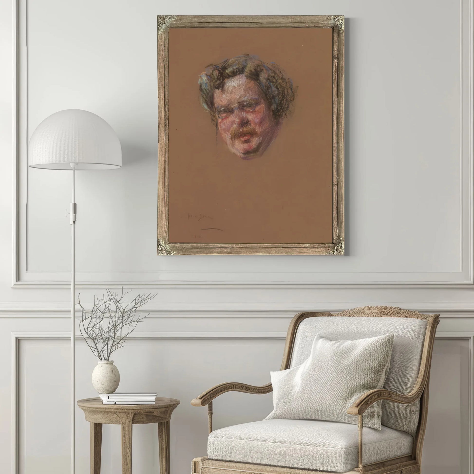 Gilbert K. Chesterton By Alice Pike Barney Fine Art Print