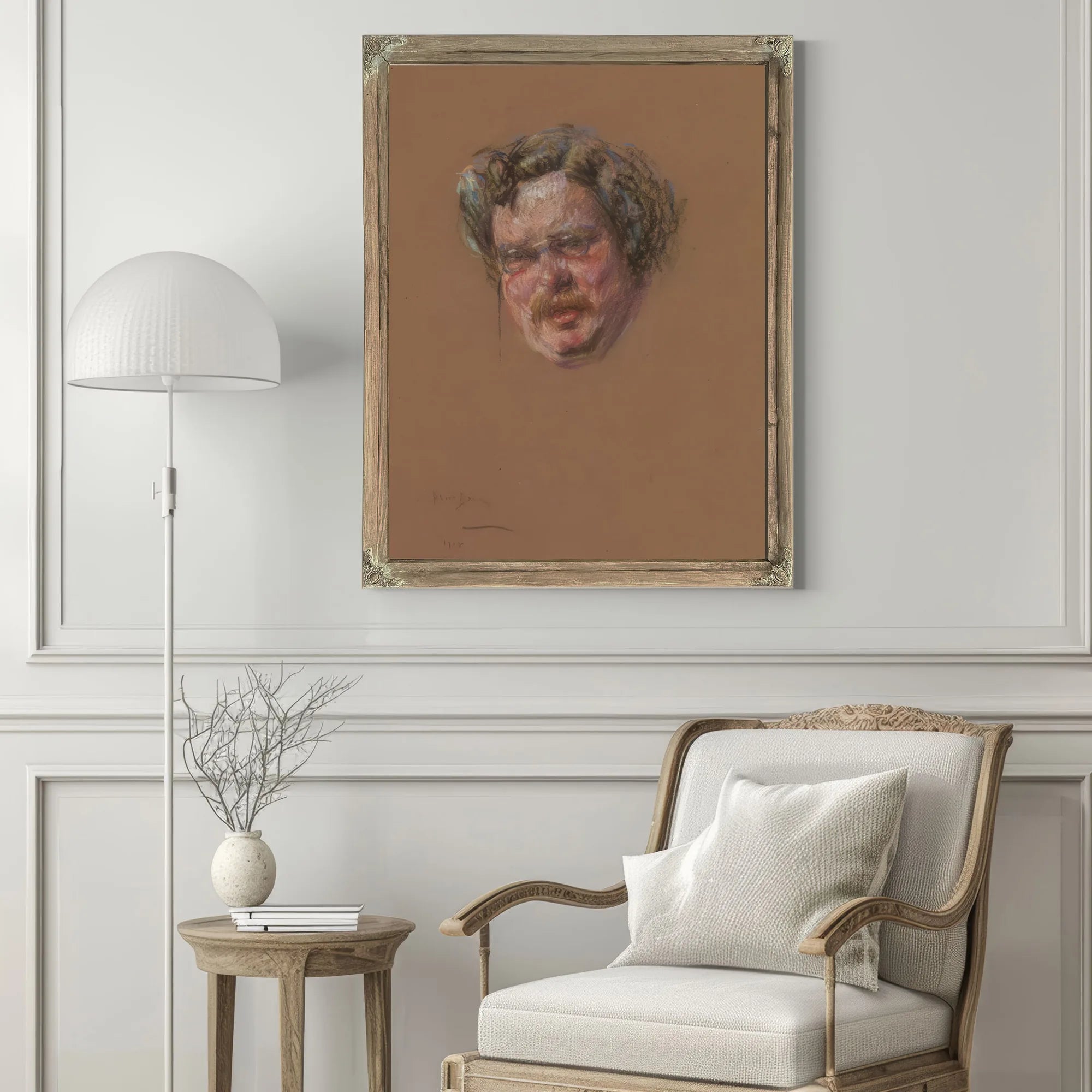 Gilbert K. Chesterton By Alice Pike Barney Fine Art Print