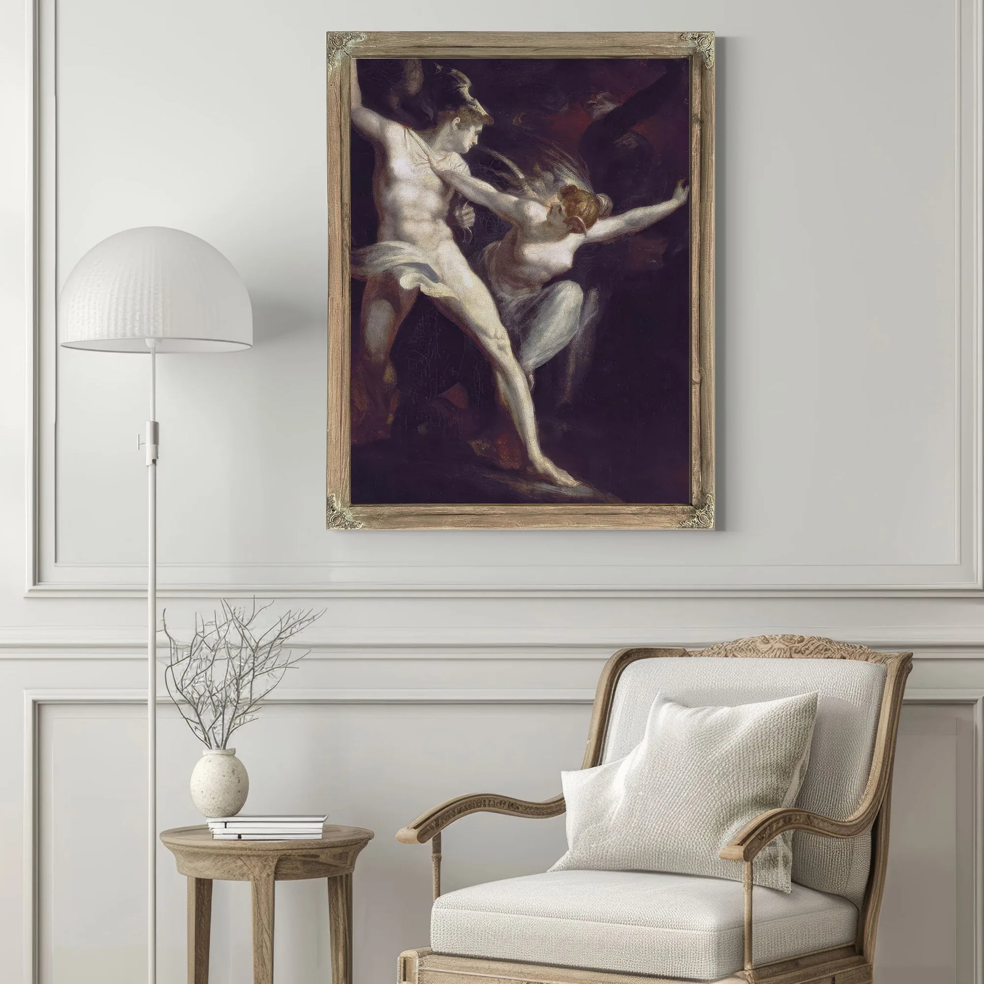 Satan And Death, Seperated By Sin By Henry Fuseli Fine Art Print