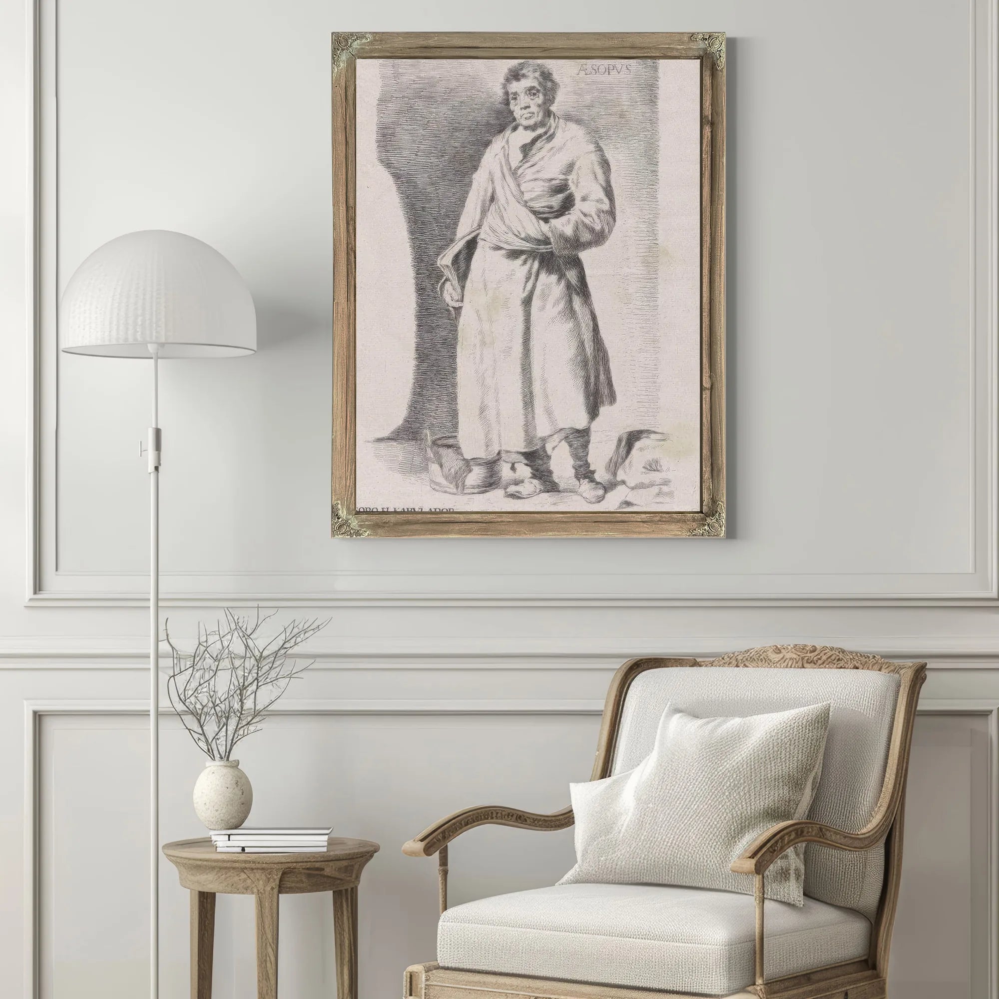 Aesopus By Francisco De Goya Fine Art Print