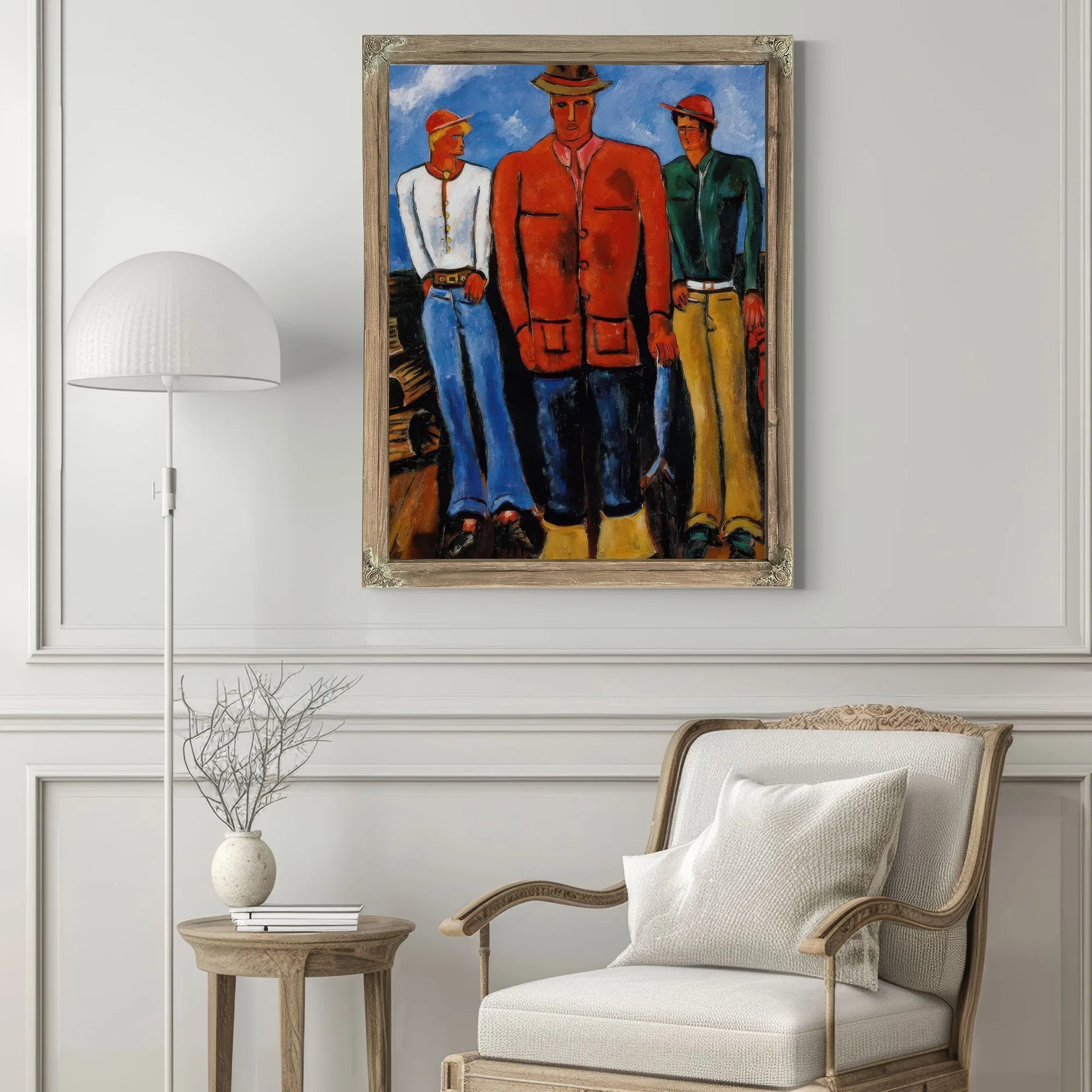 Down East Young Blades By Marsden Hartley Fine Art Print