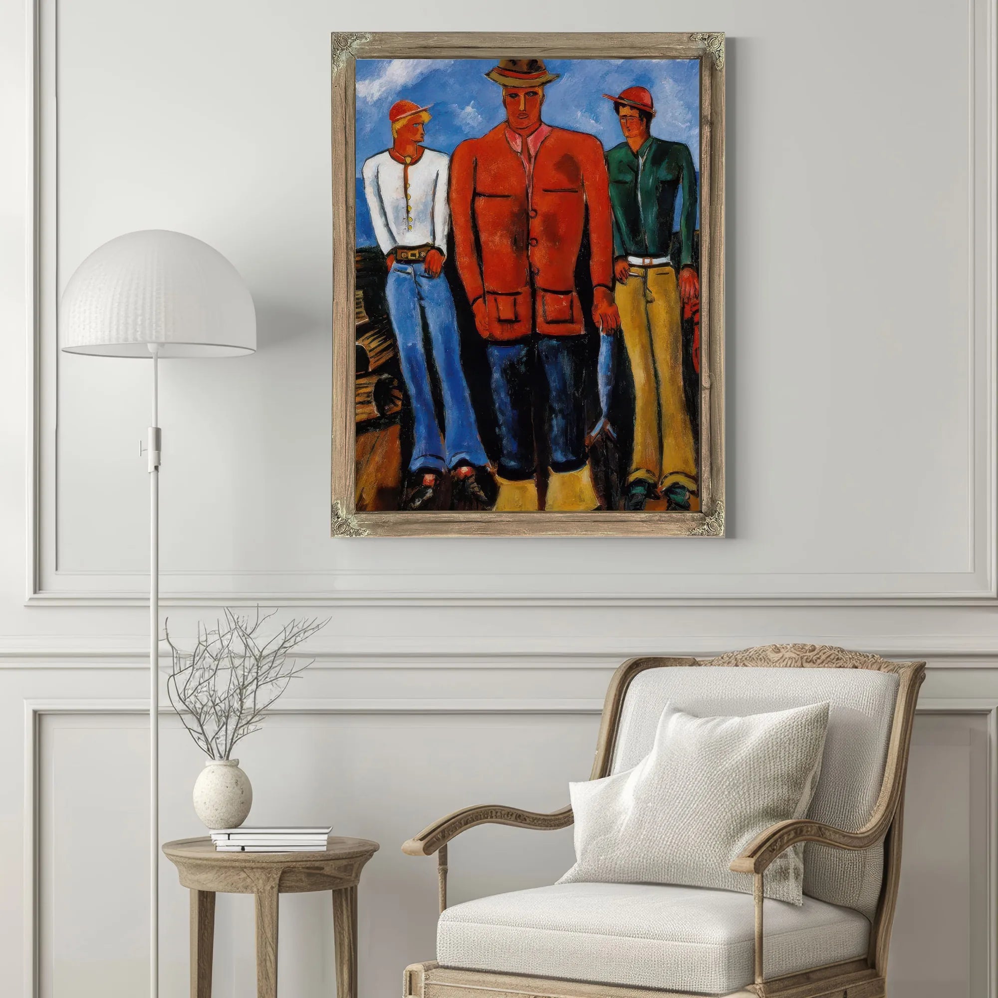 Down East Young Blades By Marsden Hartley Fine Art Print