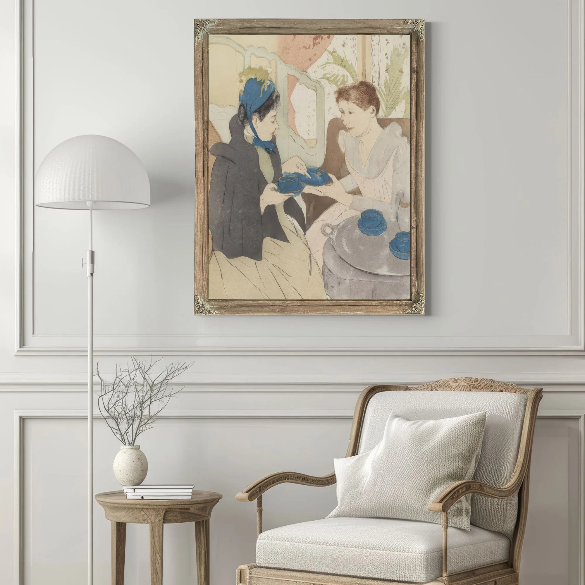 Afternoon Tea Party By Mary Cassatt Fine Art Print