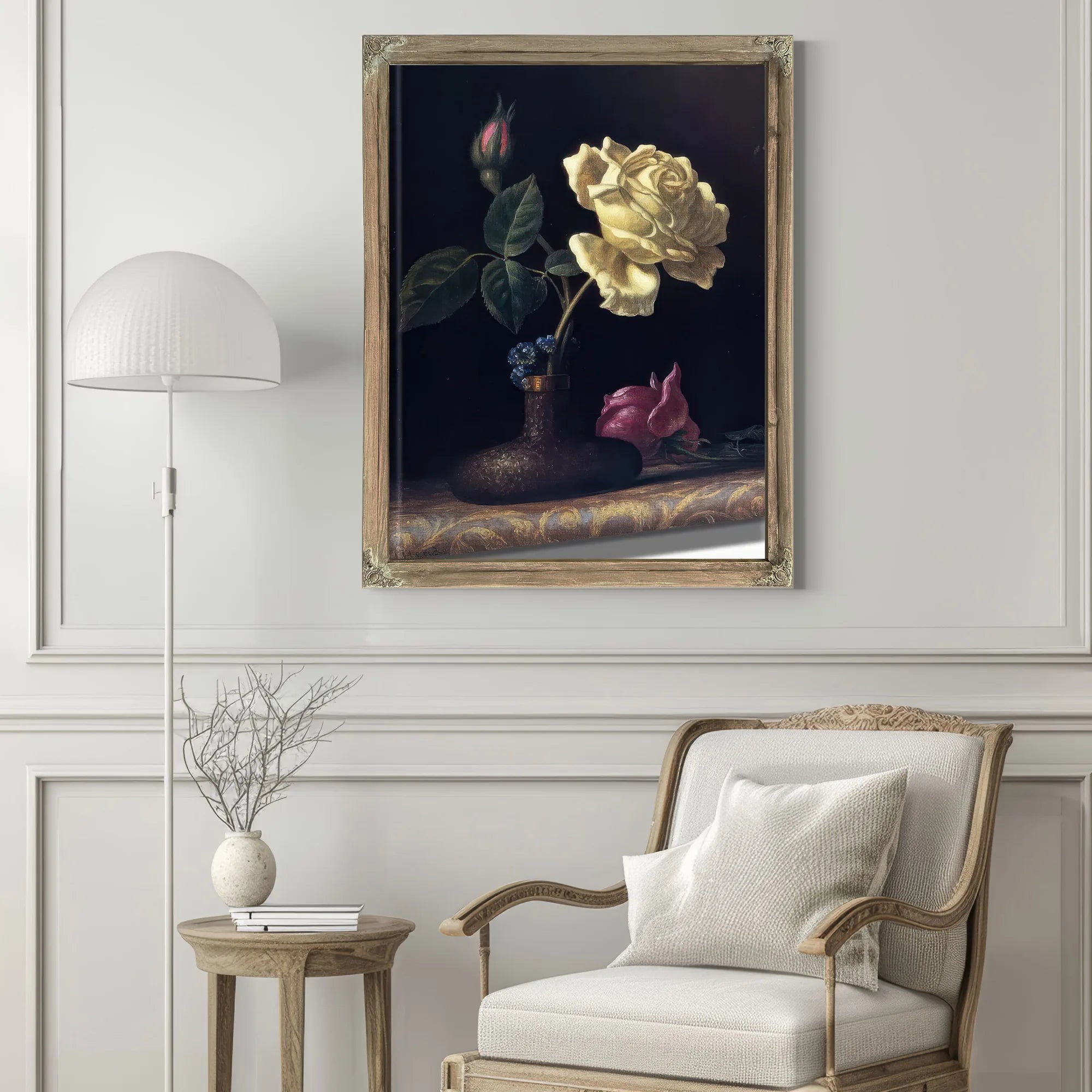 The White Rose By Martin Johnson Heade Fine Art Print