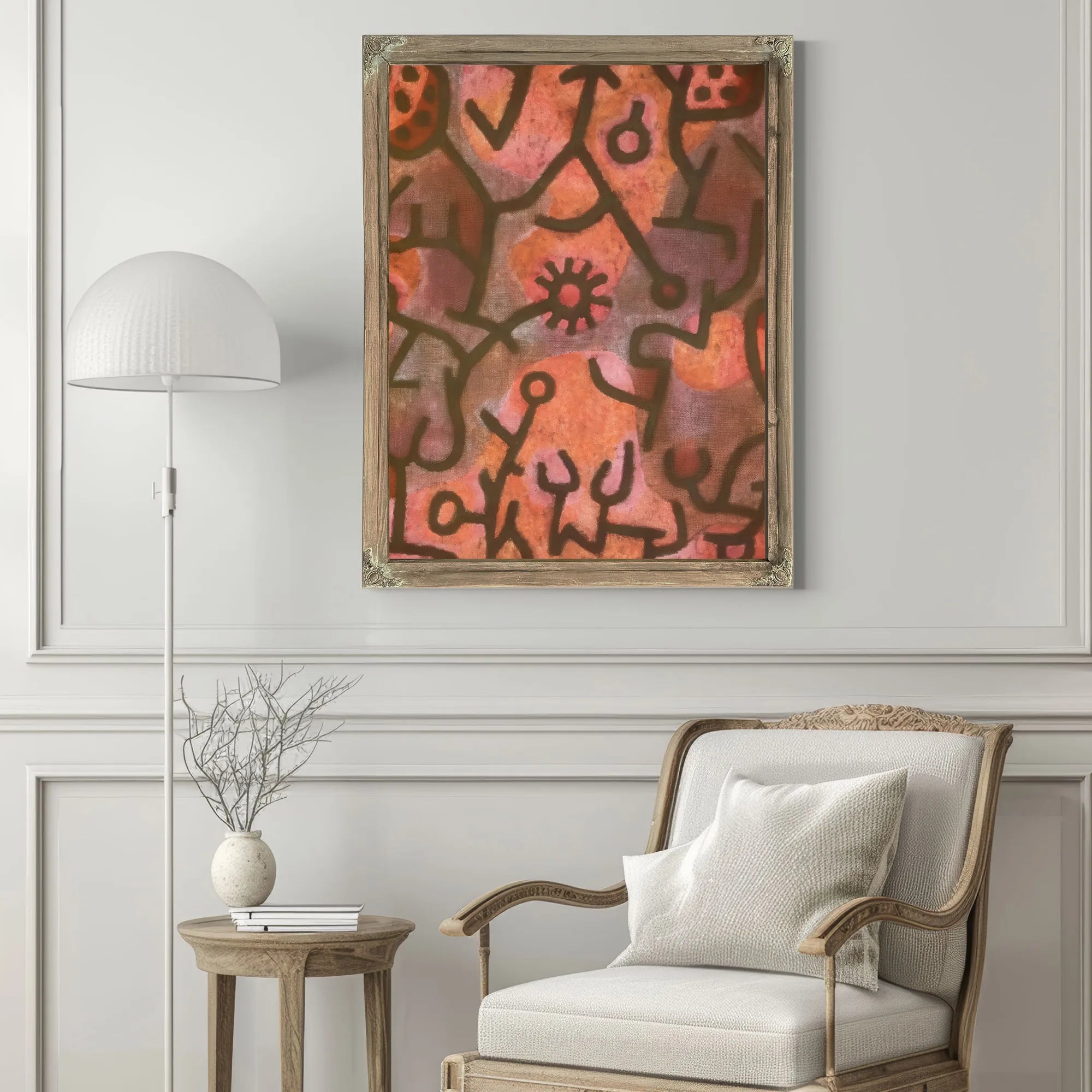 Flora On The Rocks (Flora Am Felsen) 1940 F3 )343) By Paul Klee Fine Art Print