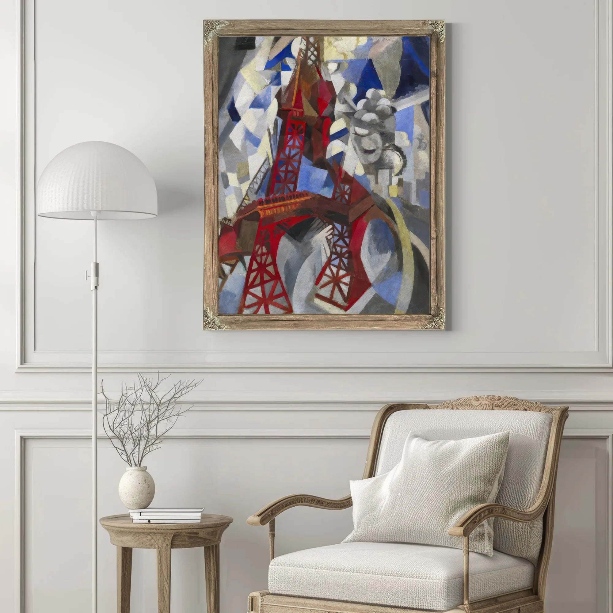 Red Eiffel Tower (La Tour Rouge) By Robert Delaunay Fine Art Print