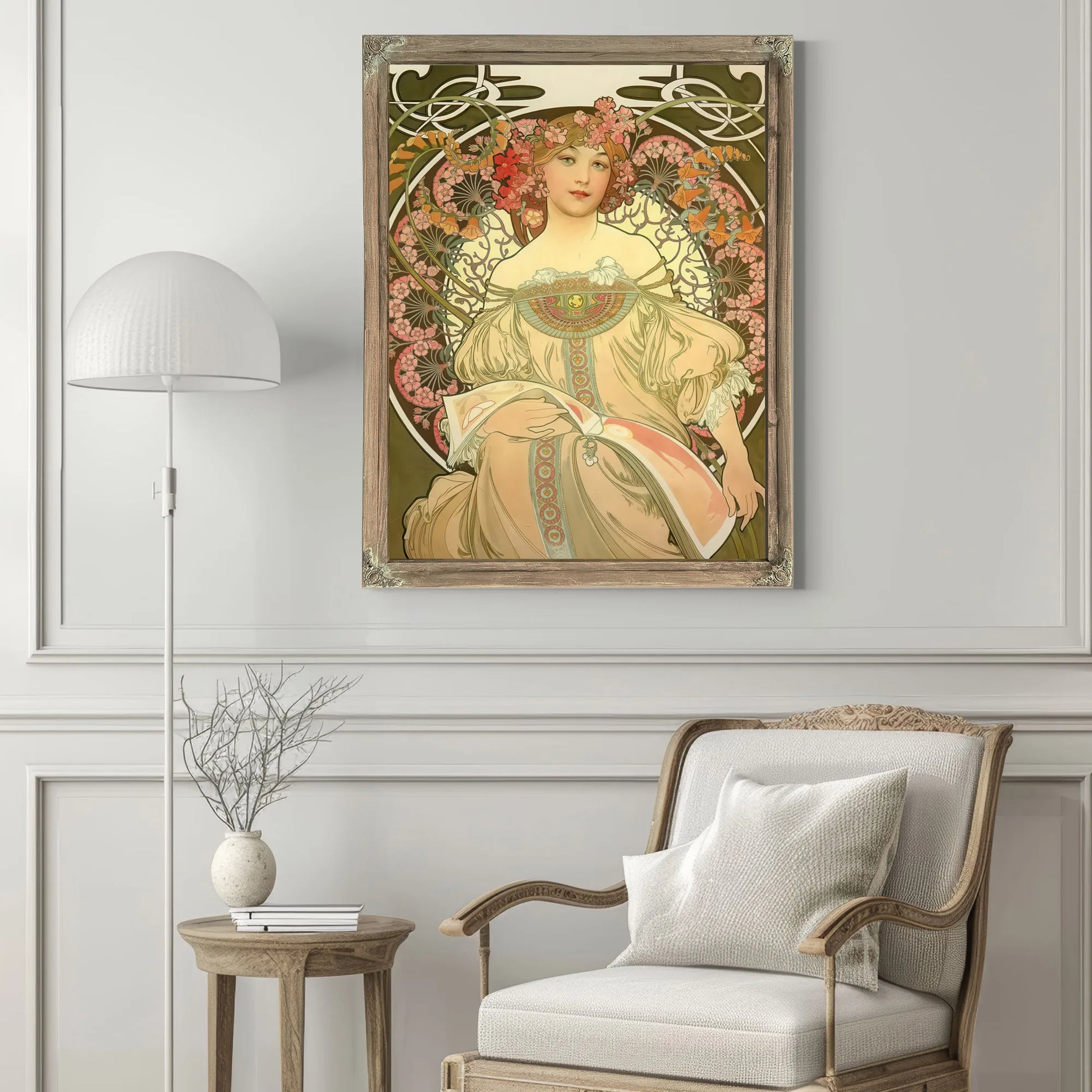 Reverie By Alphonse Mucha Fine Art Print