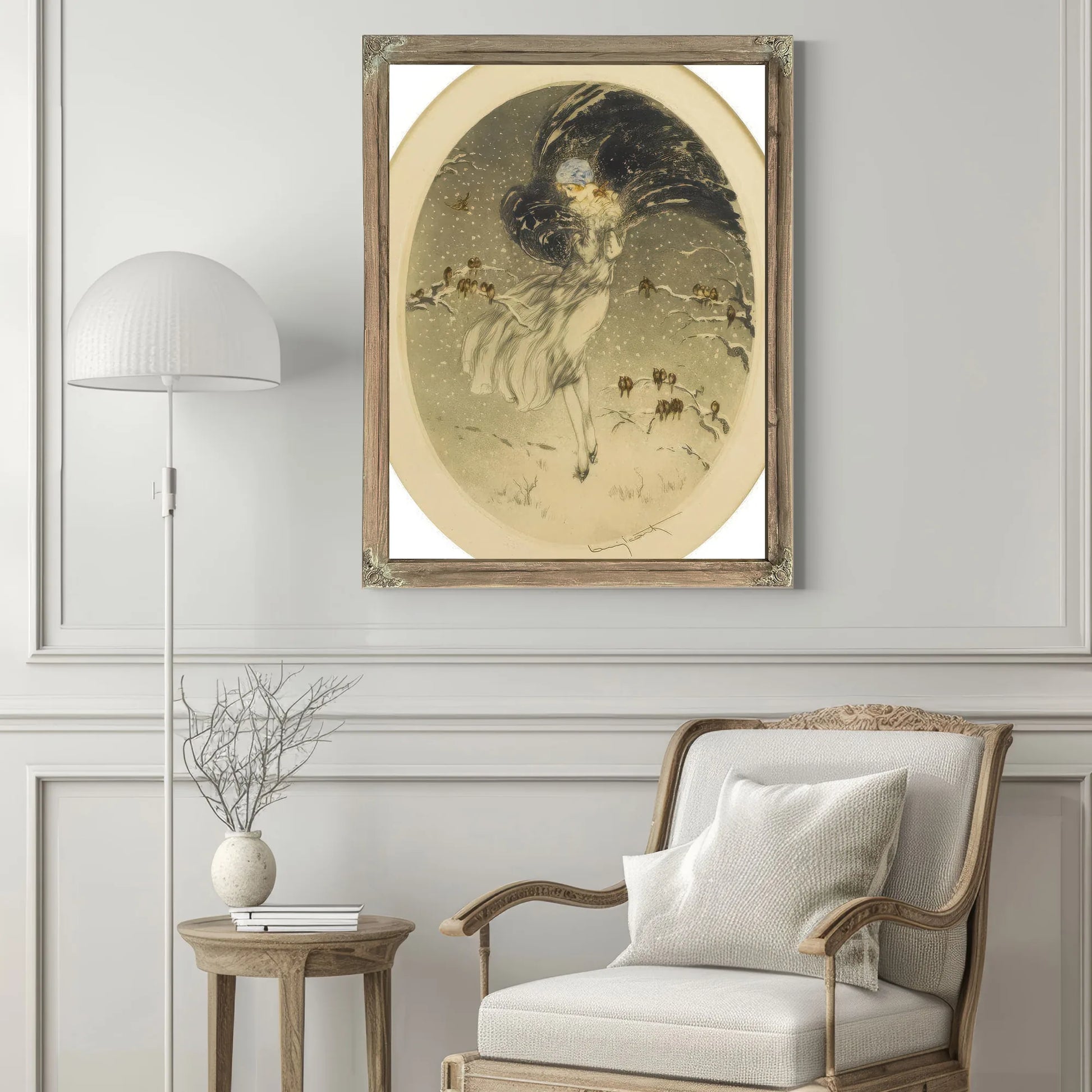 Les Frileux The Chilly Ones 1929 By Louis Icart Fine Art Print