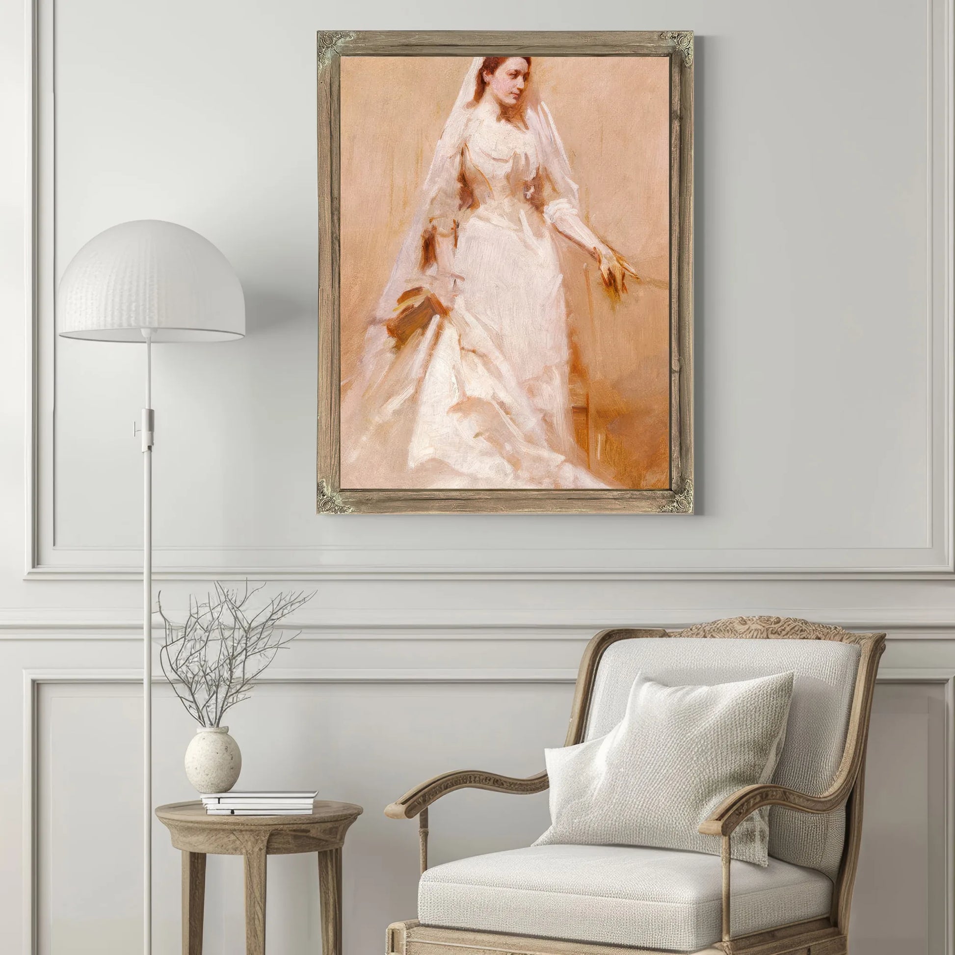 A Bride By Abbott Handerson Thayer Fine Art Print
