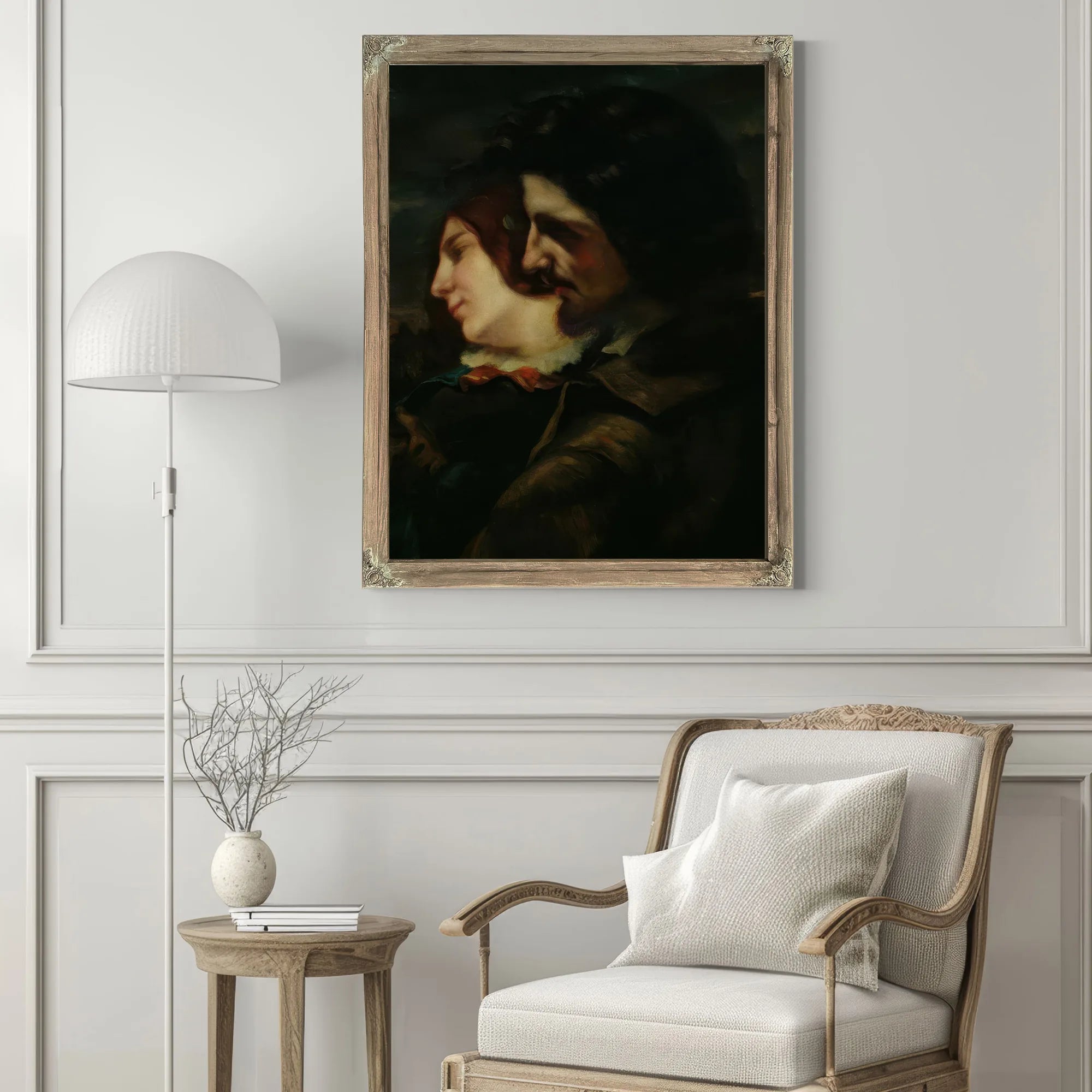 The Lovers In The Countryside 1 By Jean Desire Gustave Courbet Fine Art Print