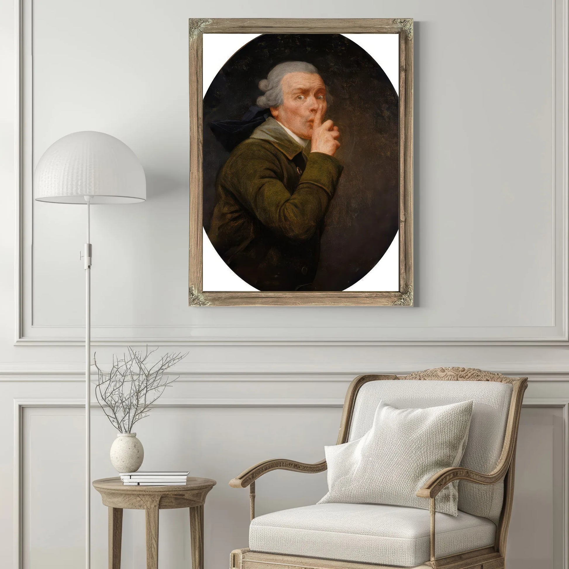 Le Discret 1791 By Joseph Ducreux Fine Art Print