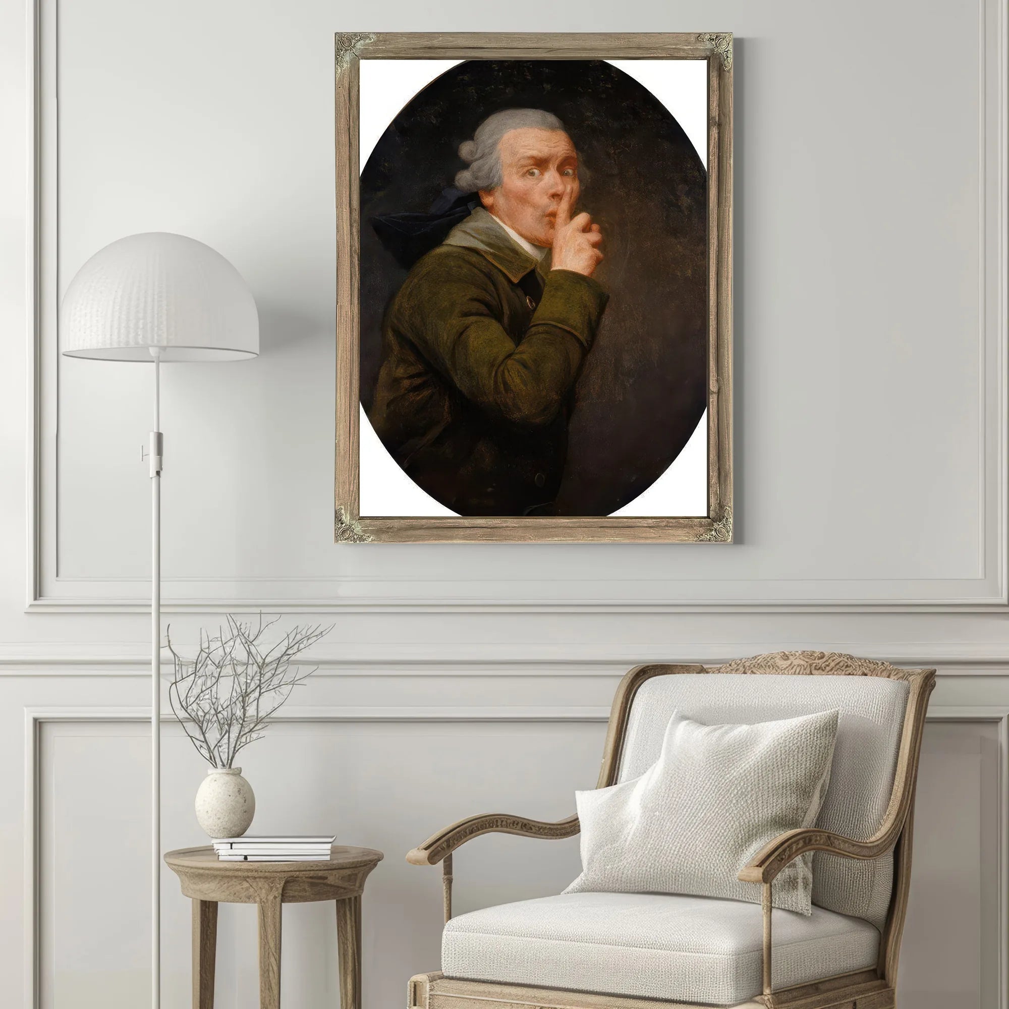 Le Discret 1791 By Joseph Ducreux Fine Art Print