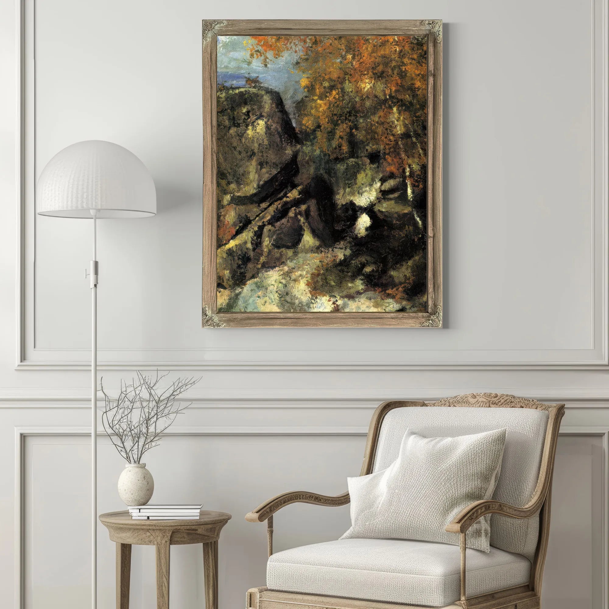 Rocks In The Forest 1868 1 By Paul Cezanne Fine Art Print