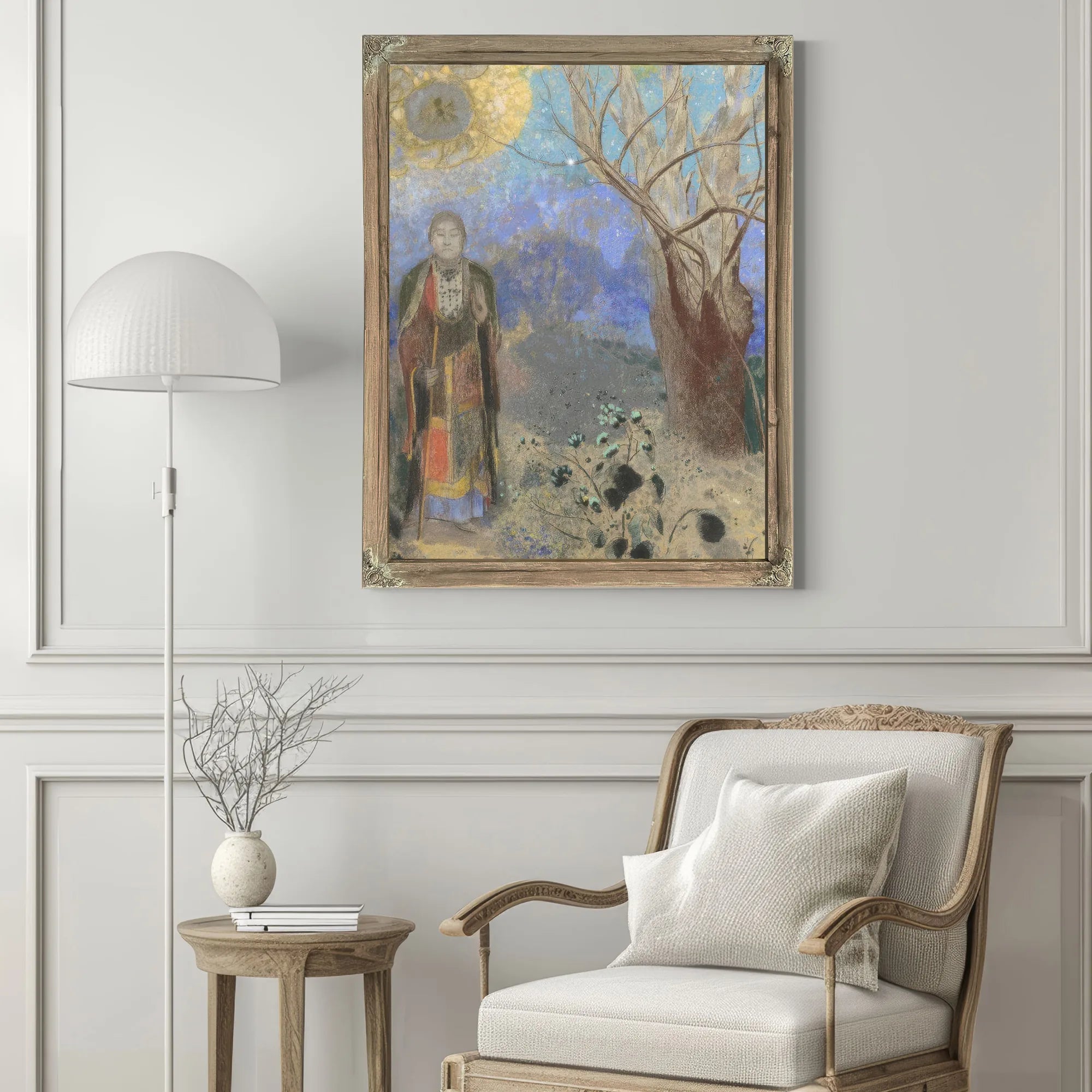 Buddha Pastel 90X73Cm Musee Dorsay By Odilon Redon Fine Art Print