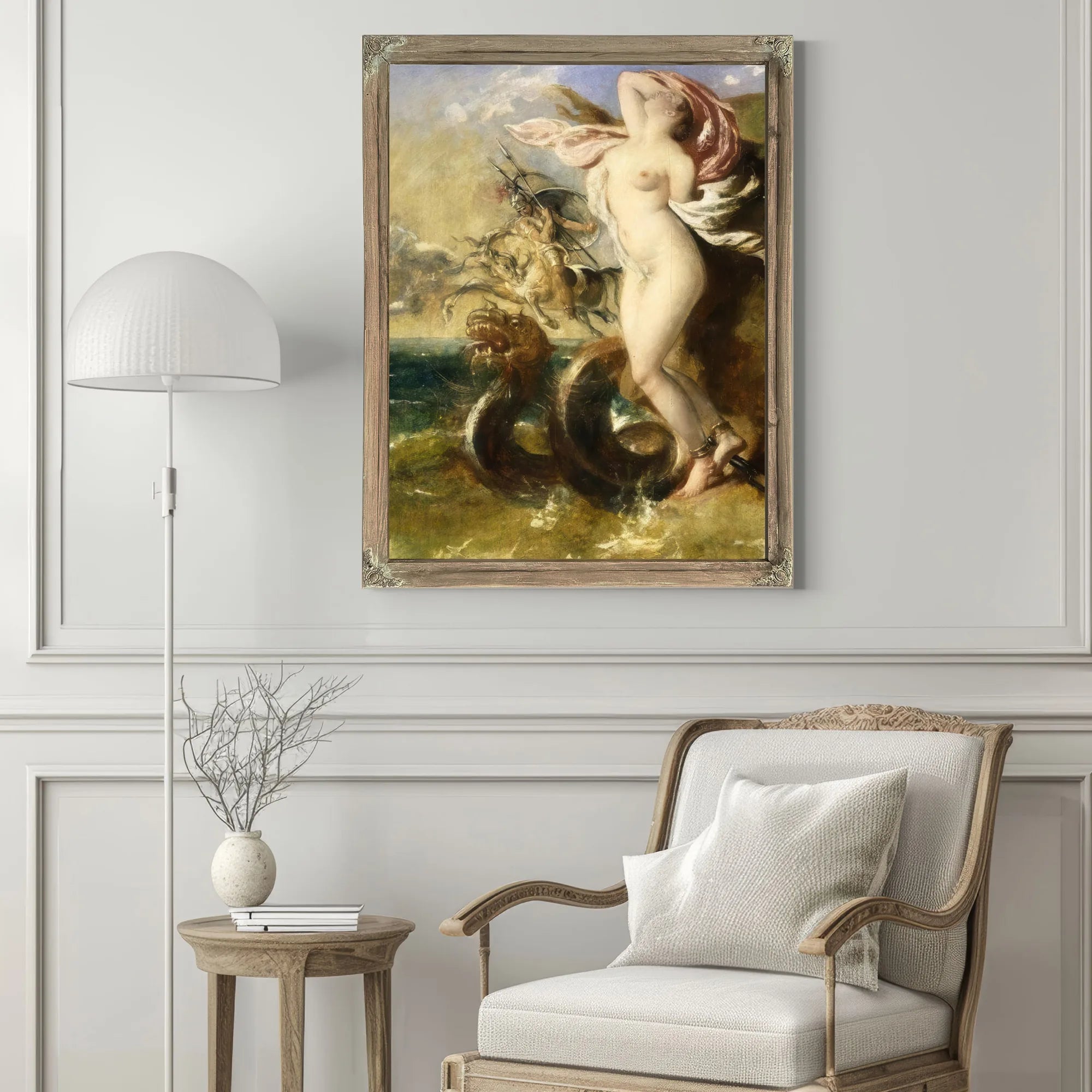 Andromeda, Perseus Coming To Her Rescue By William Etty Fine Art Print